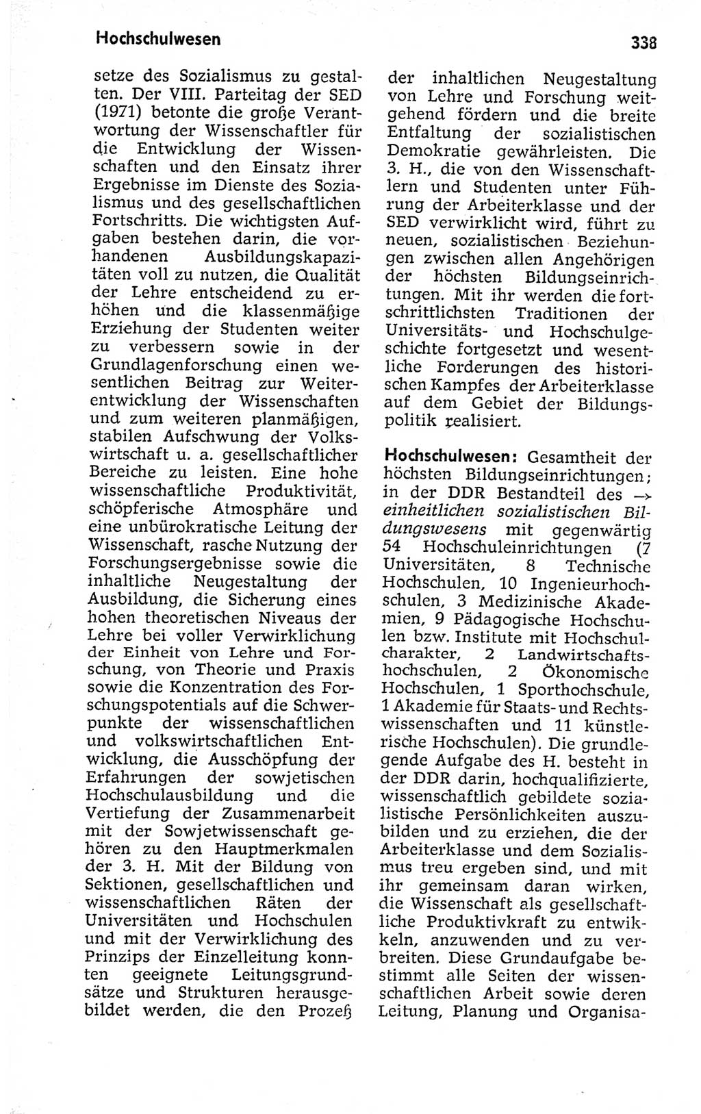 Kleines politisches Wörterbuch [Deutsche Demokratische Republik (DDR)] 1973, Seite 338 (Kl. pol. Wb. DDR 1973, S. 338)