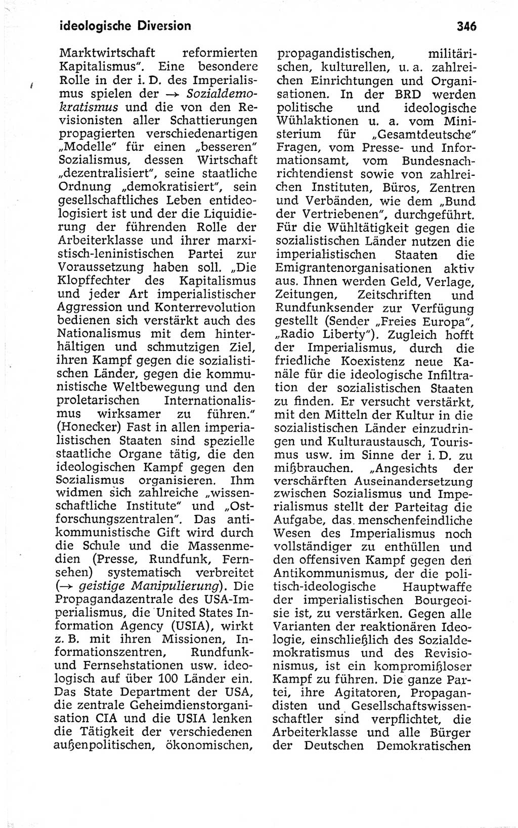 Kleines politisches Wörterbuch [Deutsche Demokratische Republik (DDR)] 1973, Seite 346 (Kl. pol. Wb. DDR 1973, S. 346)