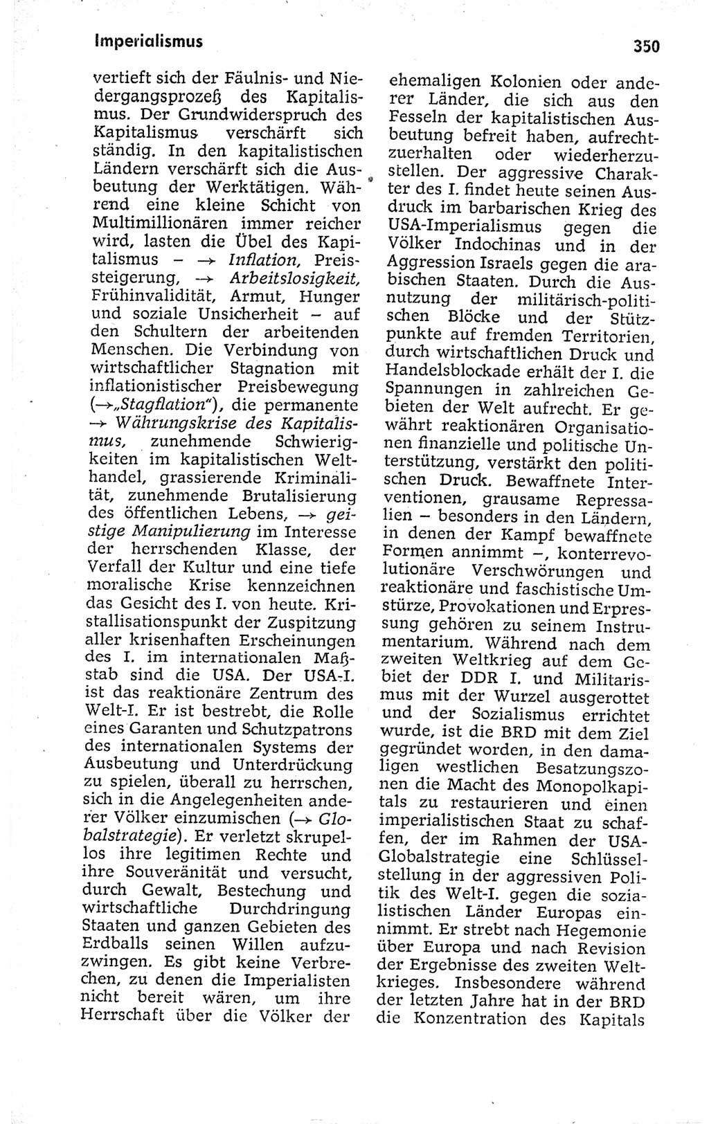 Kleines politisches Wörterbuch [Deutsche Demokratische Republik (DDR)] 1973, Seite 350 (Kl. pol. Wb. DDR 1973, S. 350)
