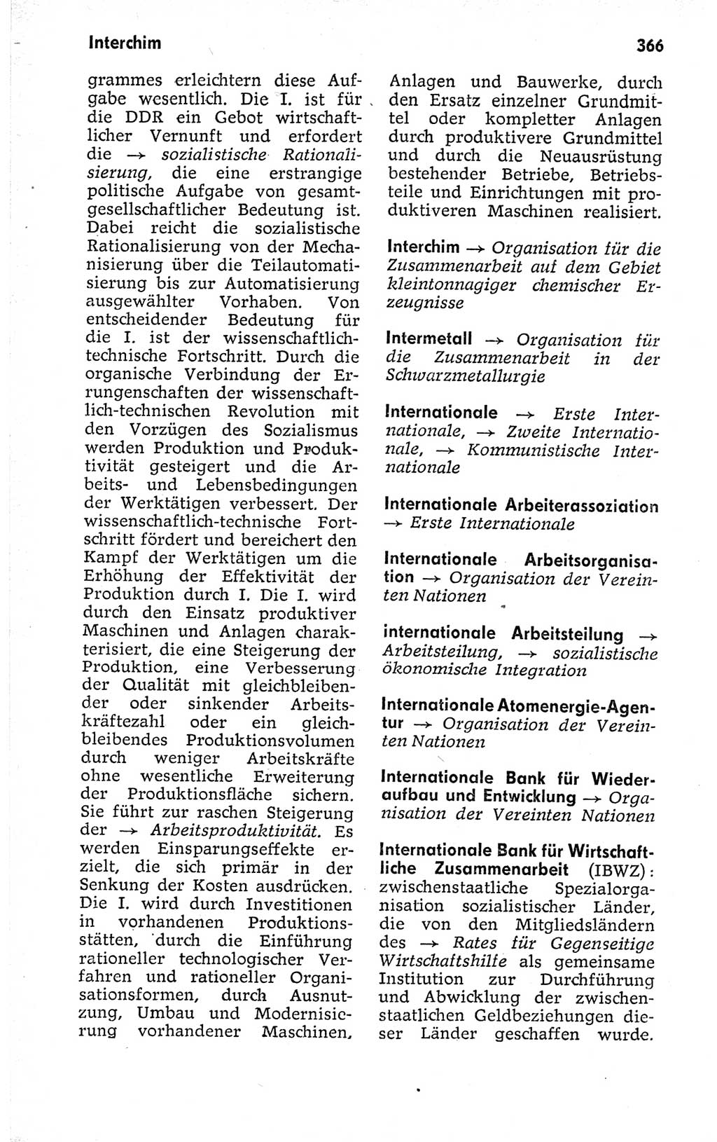 Kleines politisches Wörterbuch [Deutsche Demokratische Republik (DDR)] 1973, Seite 366 (Kl. pol. Wb. DDR 1973, S. 366)