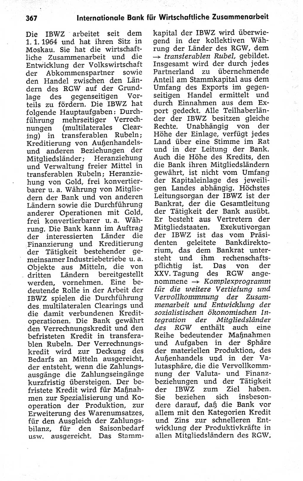 Kleines politisches Wörterbuch [Deutsche Demokratische Republik (DDR)] 1973, Seite 367 (Kl. pol. Wb. DDR 1973, S. 367)