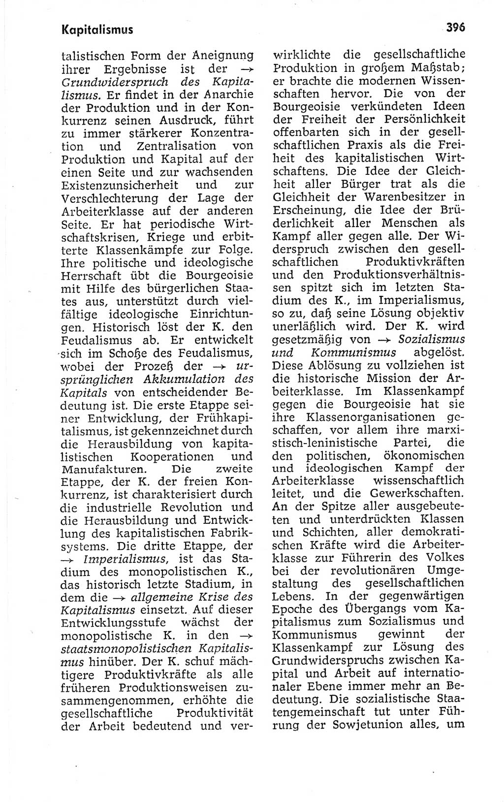 Kleines politisches Wörterbuch [Deutsche Demokratische Republik (DDR)] 1973, Seite 396 (Kl. pol. Wb. DDR 1973, S. 396)