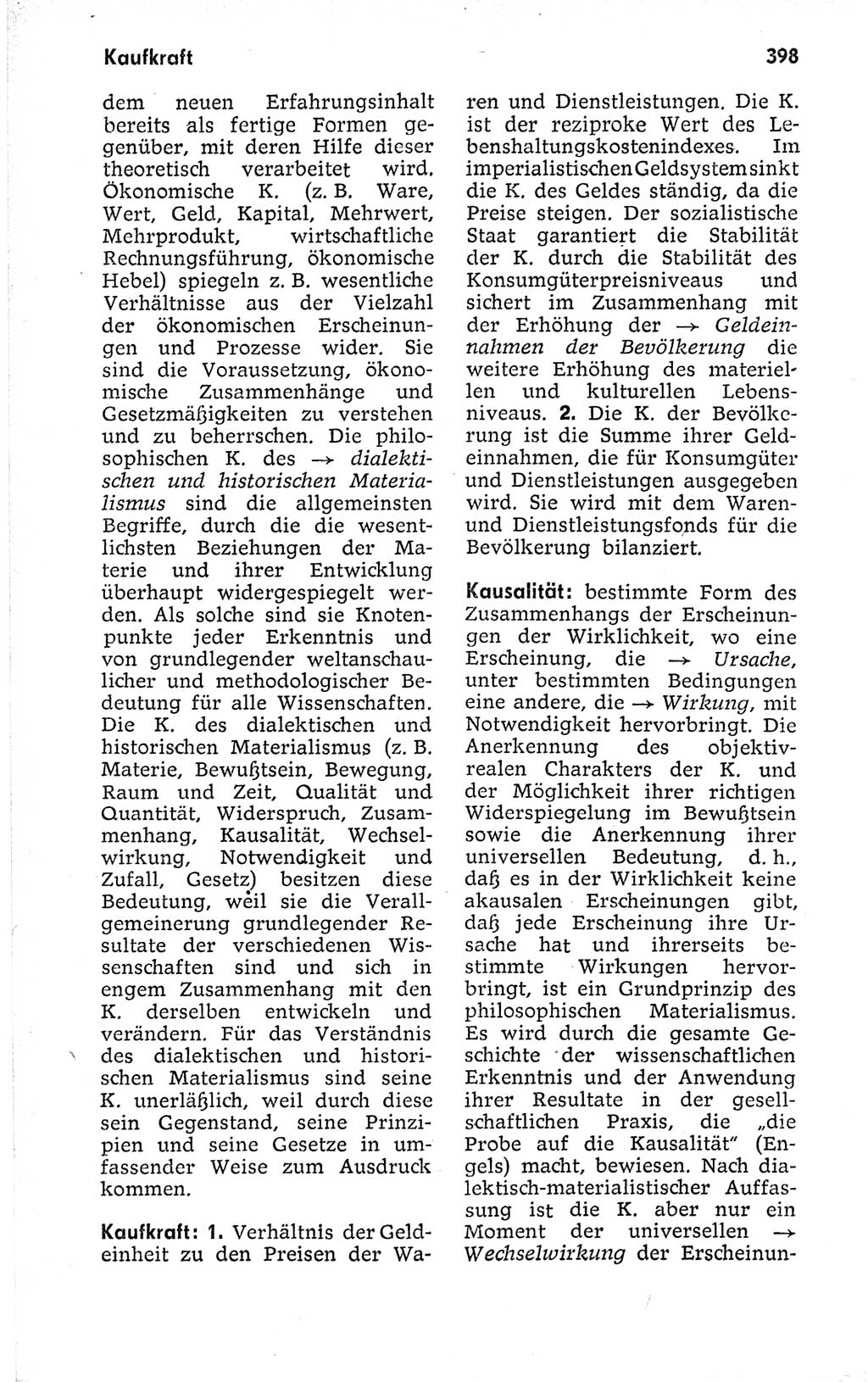 Kleines politisches Wörterbuch [Deutsche Demokratische Republik (DDR)] 1973, Seite 398 (Kl. pol. Wb. DDR 1973, S. 398)