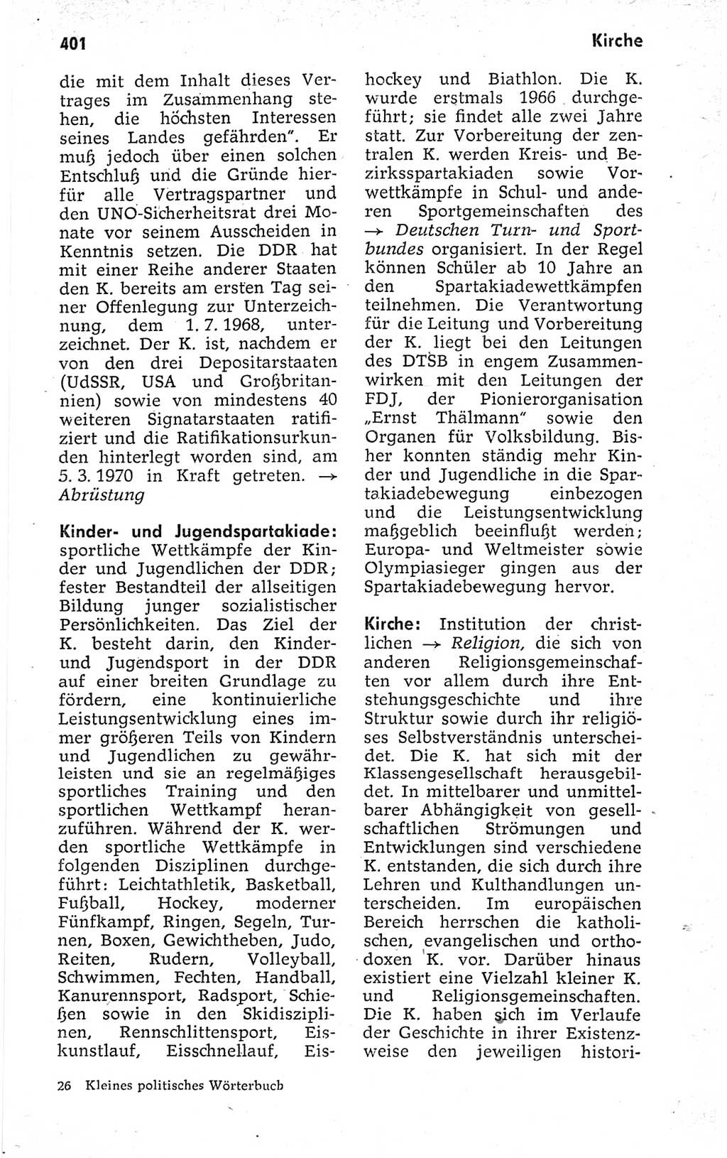 Kleines politisches Wörterbuch [Deutsche Demokratische Republik (DDR)] 1973, Seite 401 (Kl. pol. Wb. DDR 1973, S. 401)
