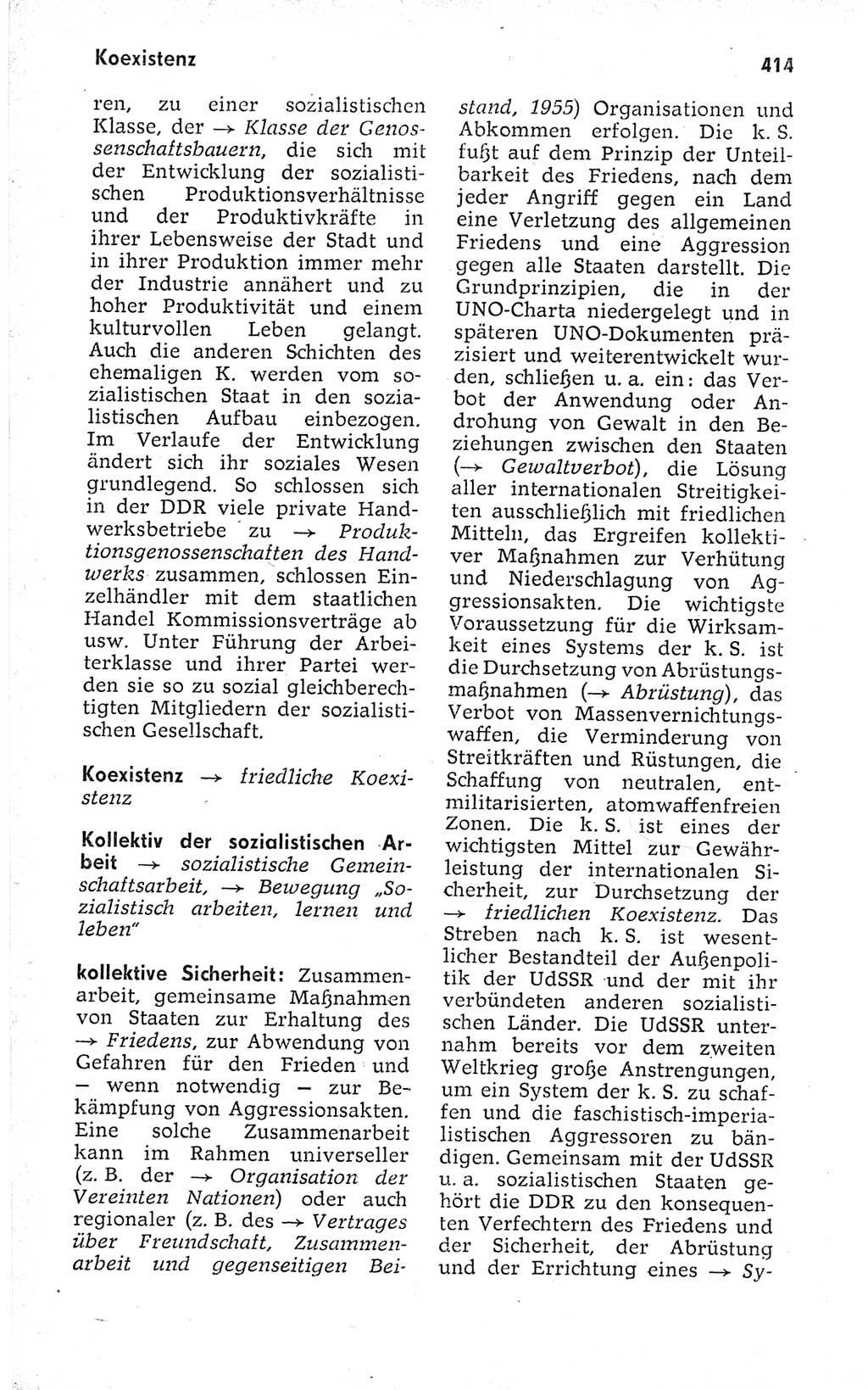 Kleines politisches Wörterbuch [Deutsche Demokratische Republik (DDR)] 1973, Seite 414 (Kl. pol. Wb. DDR 1973, S. 414)