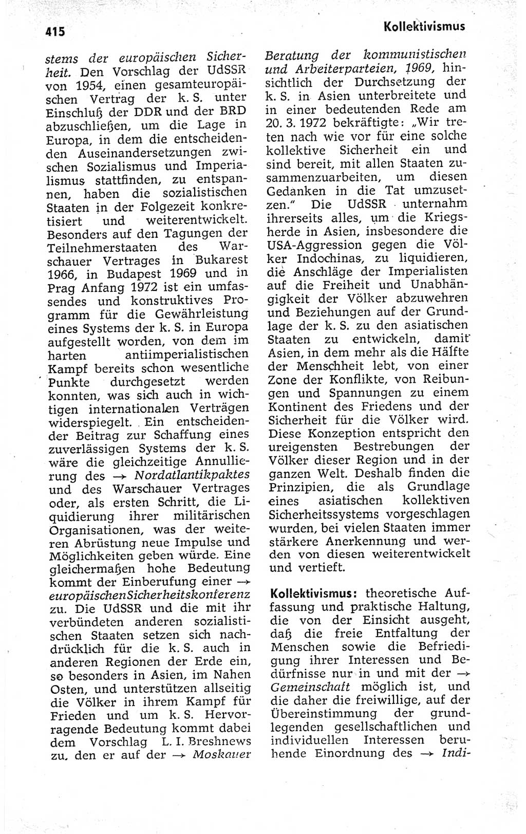 Kleines politisches Wörterbuch [Deutsche Demokratische Republik (DDR)] 1973, Seite 415 (Kl. pol. Wb. DDR 1973, S. 415)