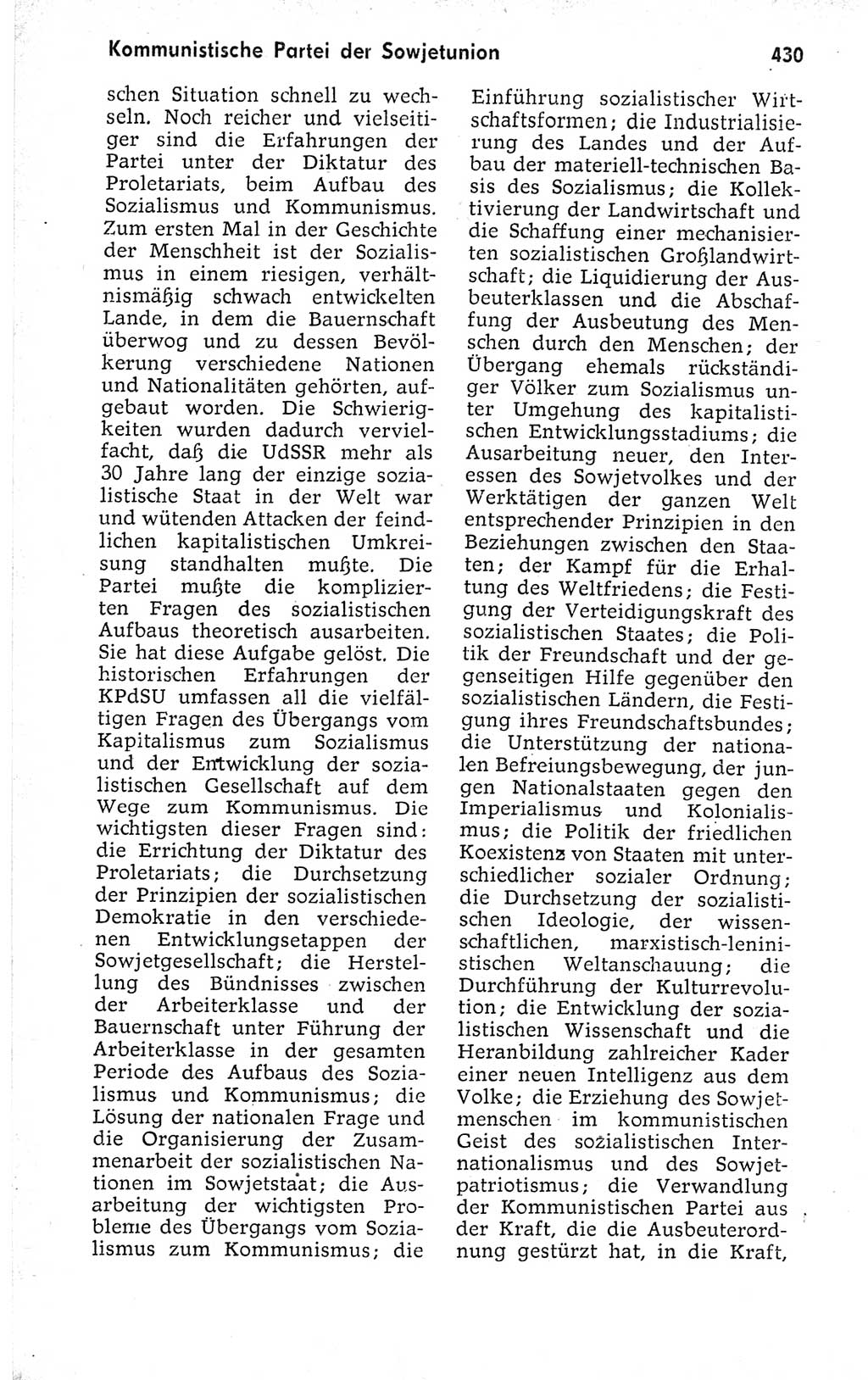 Kleines politisches Wörterbuch [Deutsche Demokratische Republik (DDR)] 1973, Seite 430 (Kl. pol. Wb. DDR 1973, S. 430)