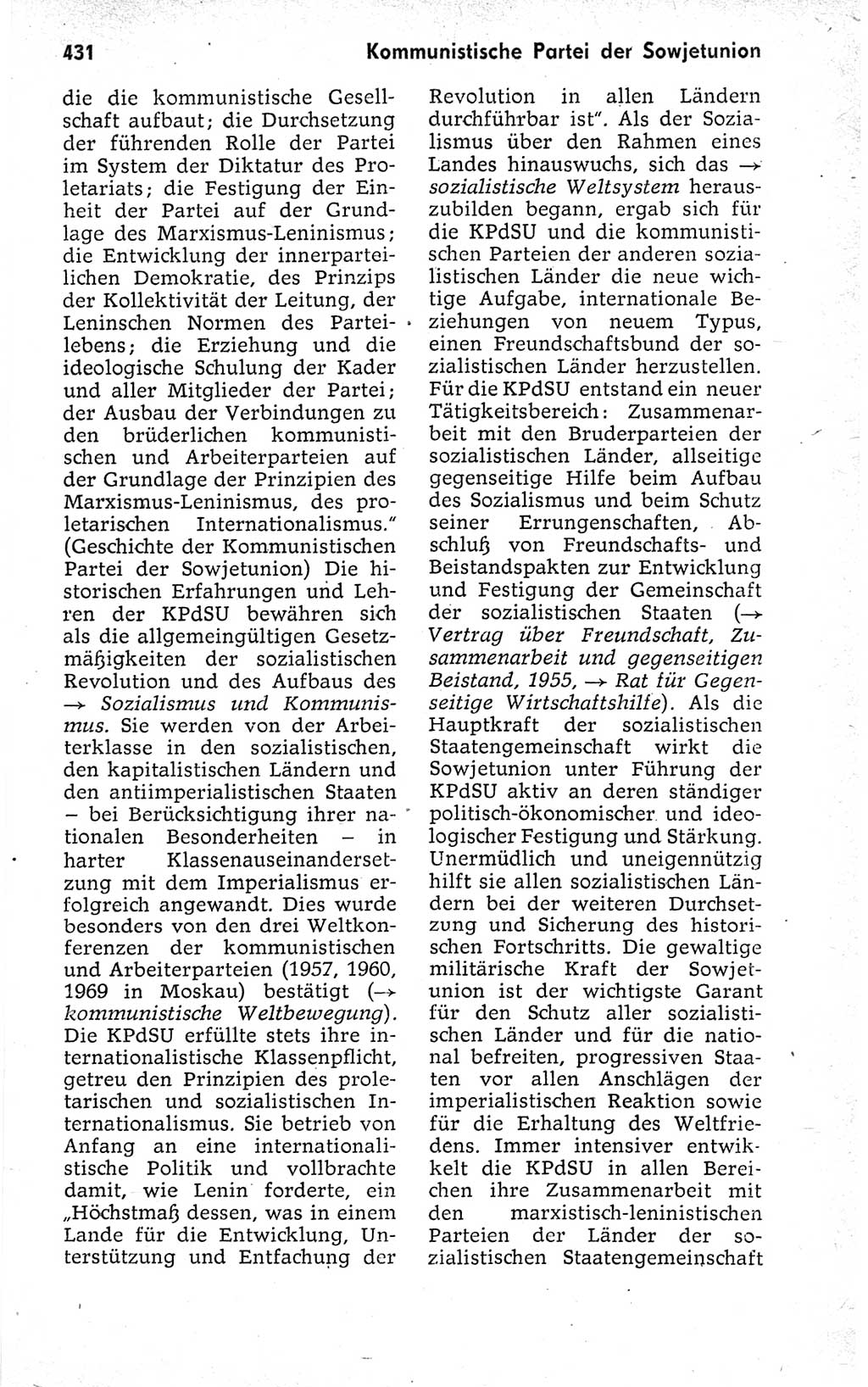 Kleines politisches Wörterbuch [Deutsche Demokratische Republik (DDR)] 1973, Seite 431 (Kl. pol. Wb. DDR 1973, S. 431)