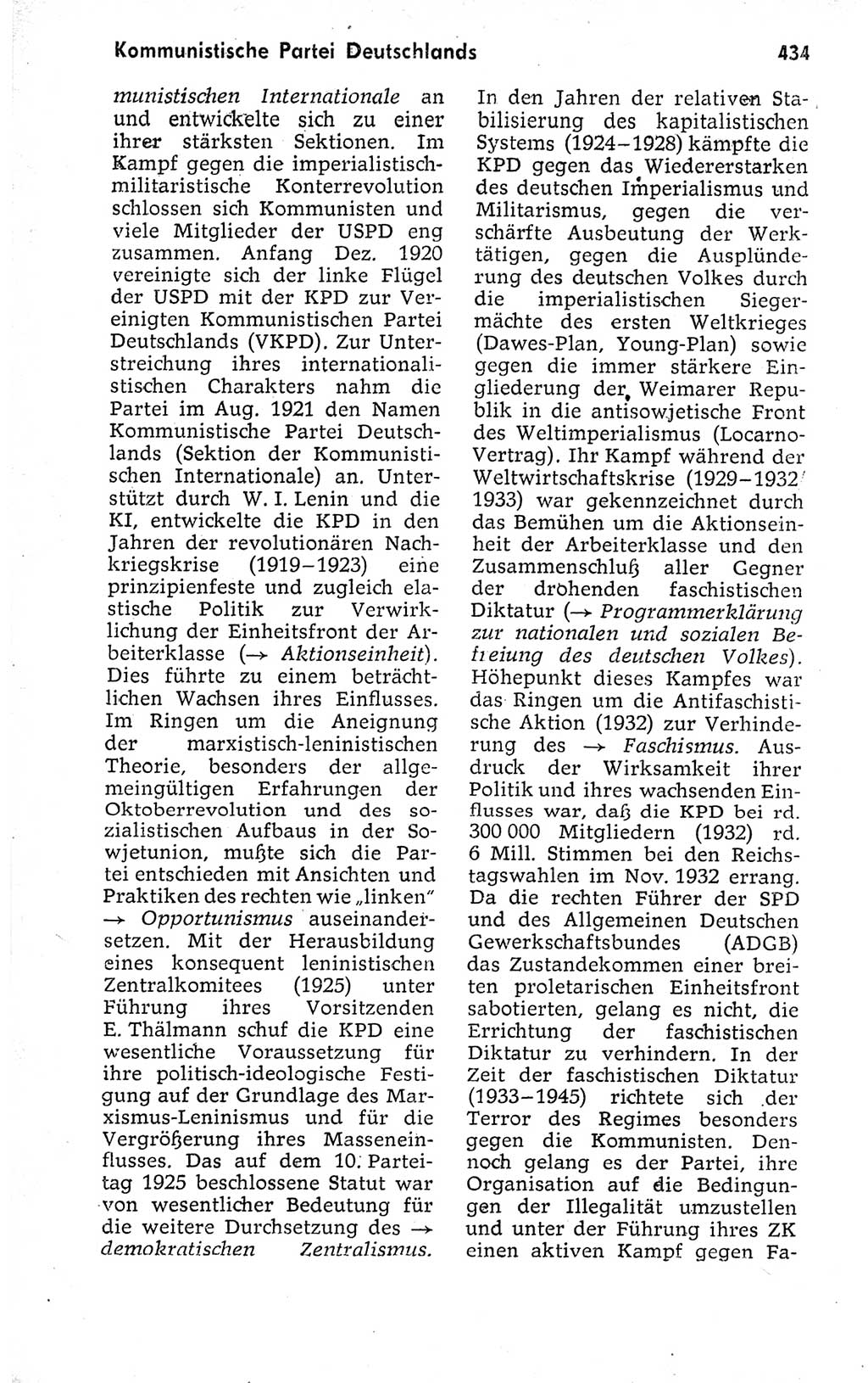 Kleines politisches Wörterbuch [Deutsche Demokratische Republik (DDR)] 1973, Seite 434 (Kl. pol. Wb. DDR 1973, S. 434)