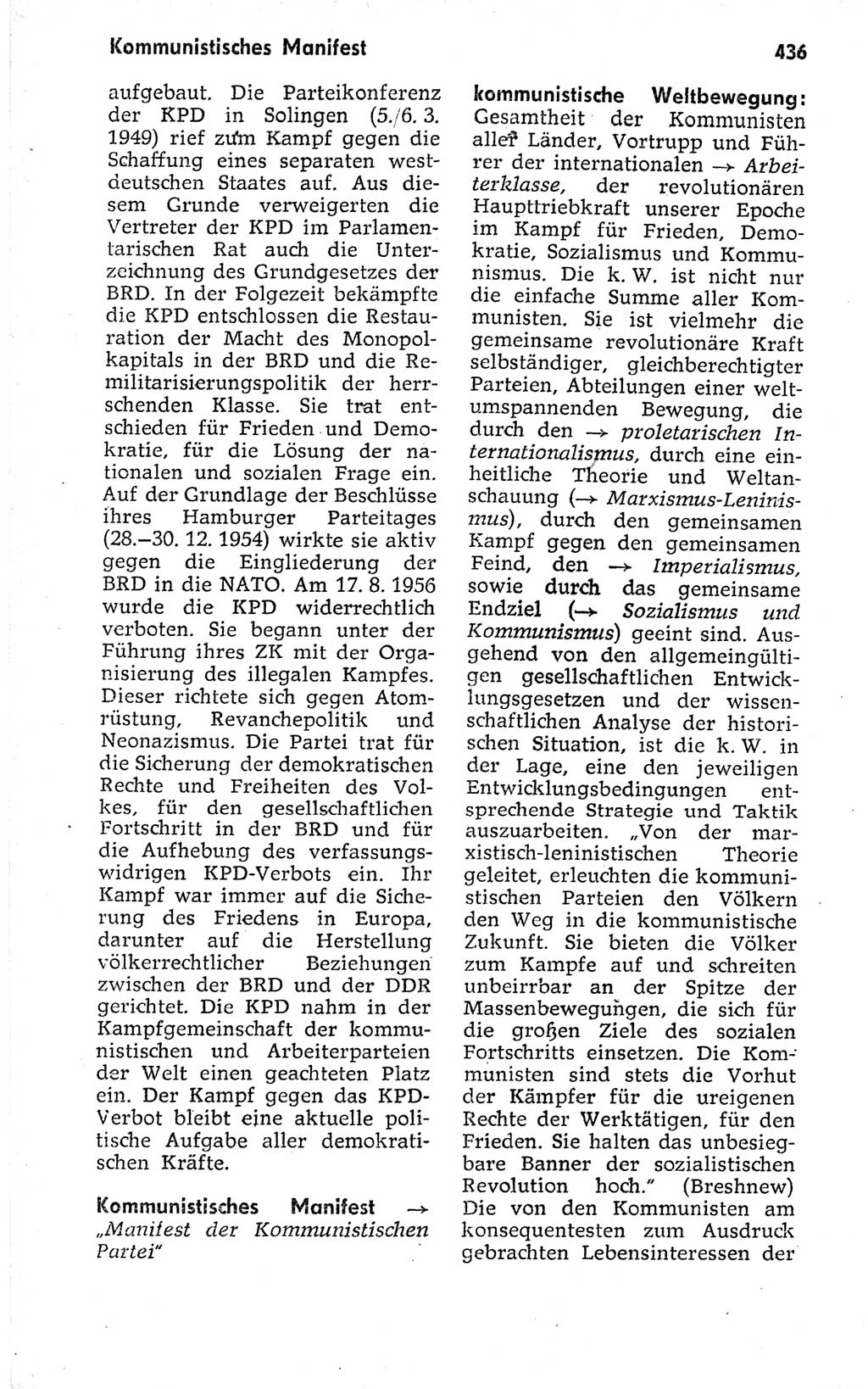 Kleines politisches Wörterbuch [Deutsche Demokratische Republik (DDR)] 1973, Seite 436 (Kl. pol. Wb. DDR 1973, S. 436)