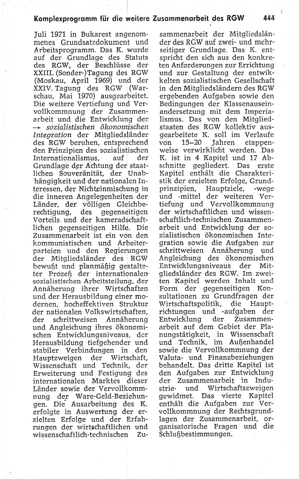 Kleines politisches Wörterbuch [Deutsche Demokratische Republik (DDR)] 1973, Seite 444 (Kl. pol. Wb. DDR 1973, S. 444)