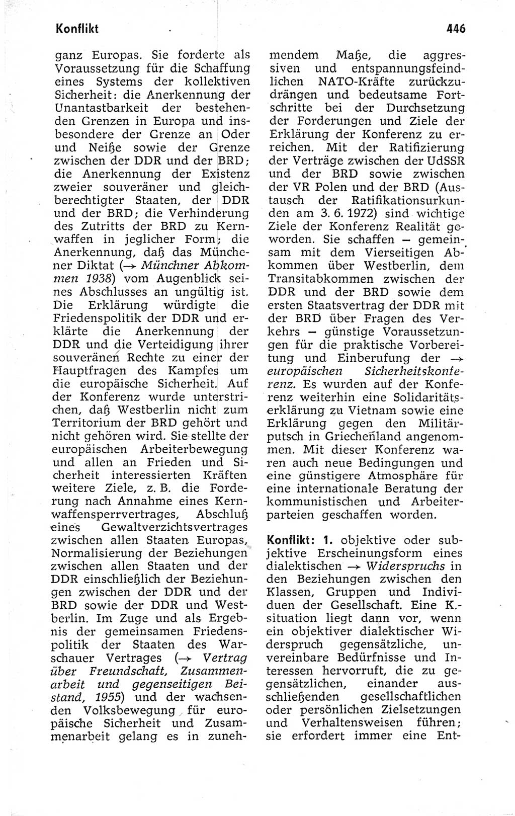 Kleines politisches Wörterbuch [Deutsche Demokratische Republik (DDR)] 1973, Seite 446 (Kl. pol. Wb. DDR 1973, S. 446)