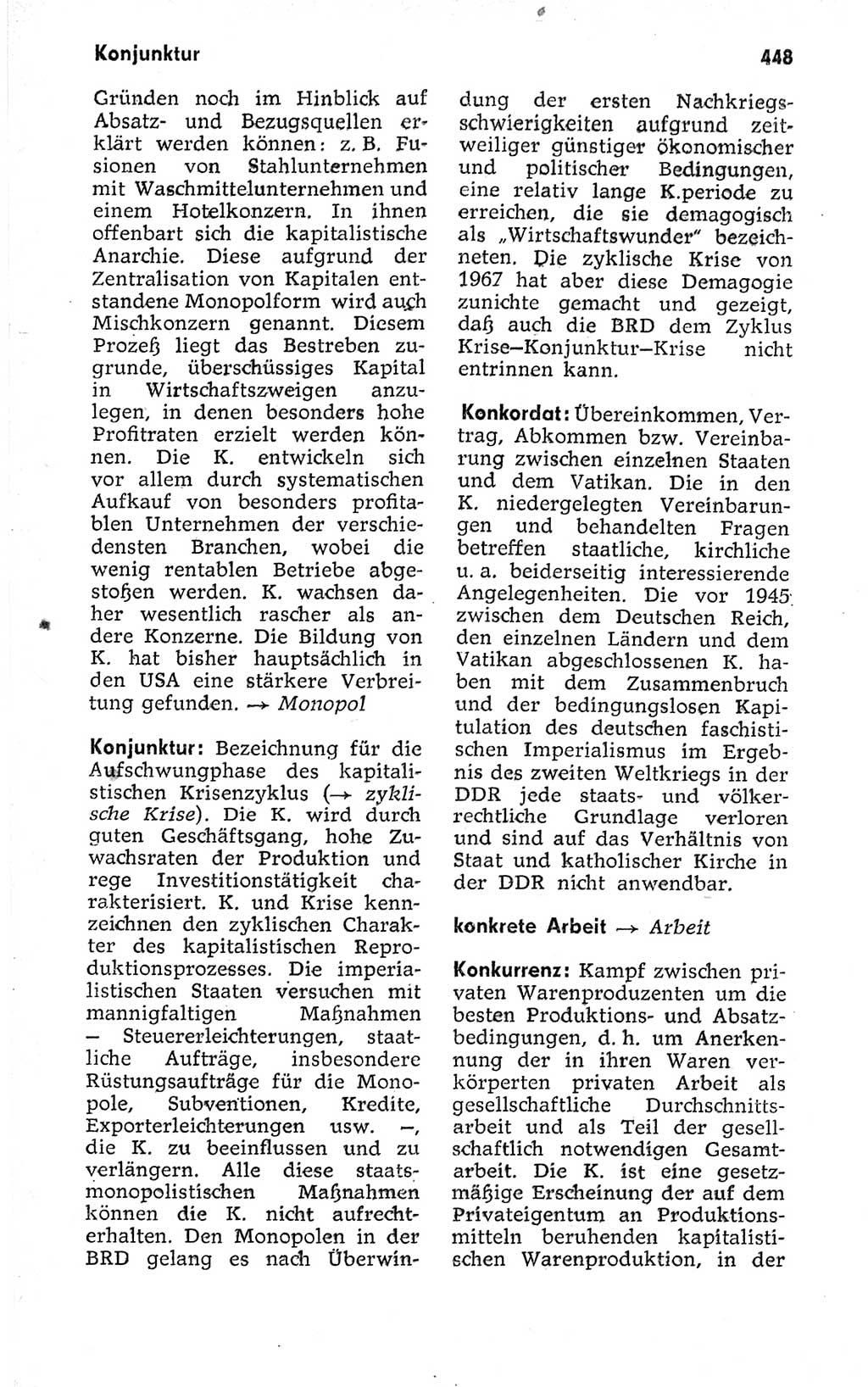 Kleines politisches Wörterbuch [Deutsche Demokratische Republik (DDR)] 1973, Seite 448 (Kl. pol. Wb. DDR 1973, S. 448)