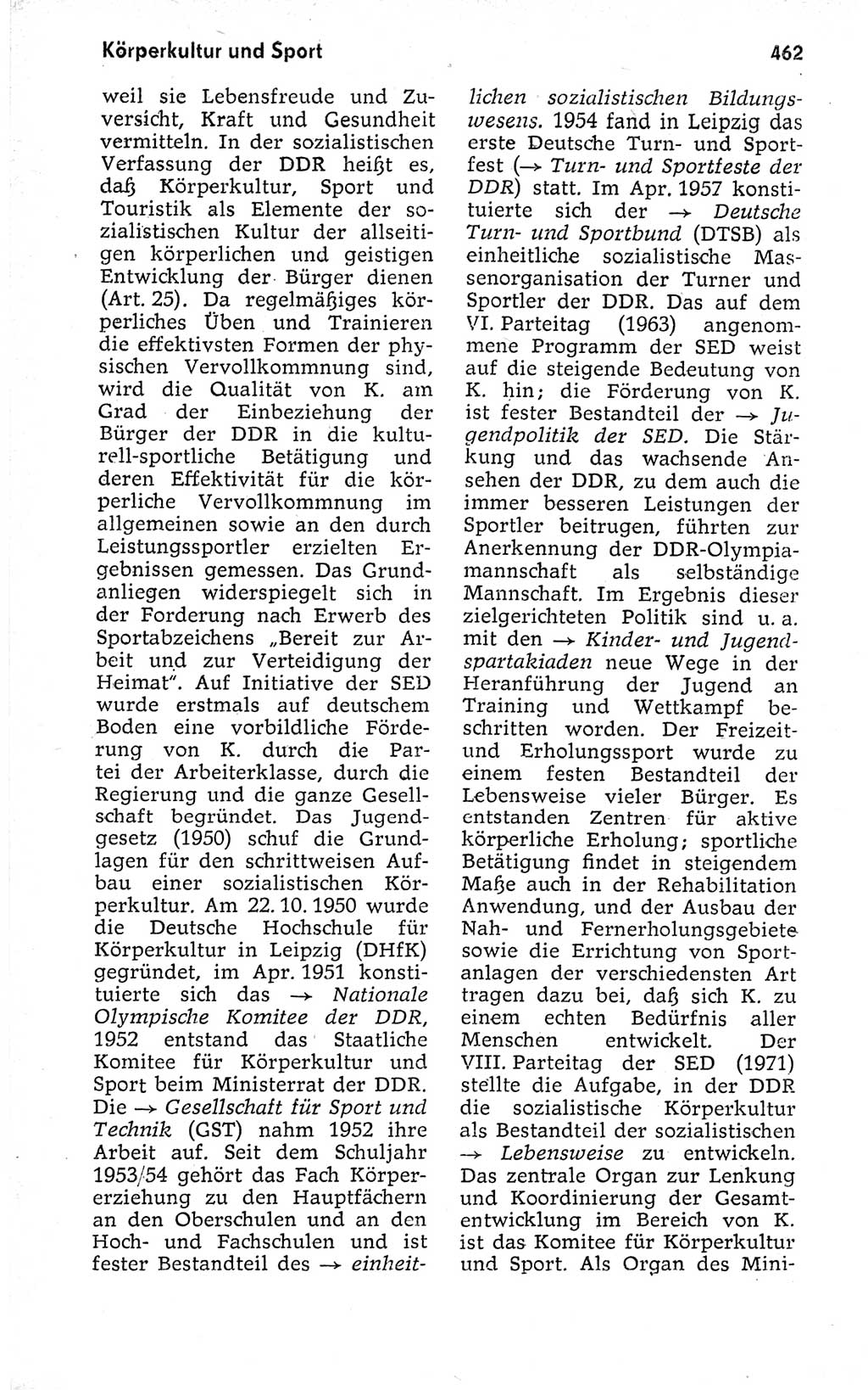 Kleines politisches Wörterbuch [Deutsche Demokratische Republik (DDR)] 1973, Seite 462 (Kl. pol. Wb. DDR 1973, S. 462)