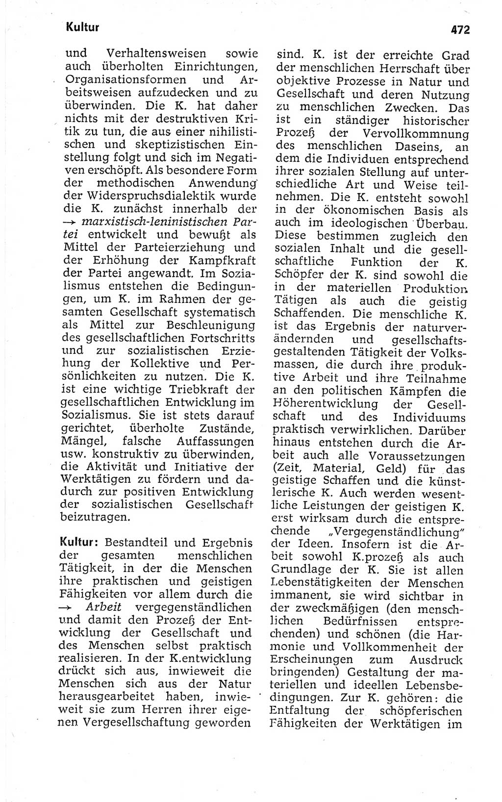 Kleines politisches Wörterbuch [Deutsche Demokratische Republik (DDR)] 1973, Seite 472 (Kl. pol. Wb. DDR 1973, S. 472)