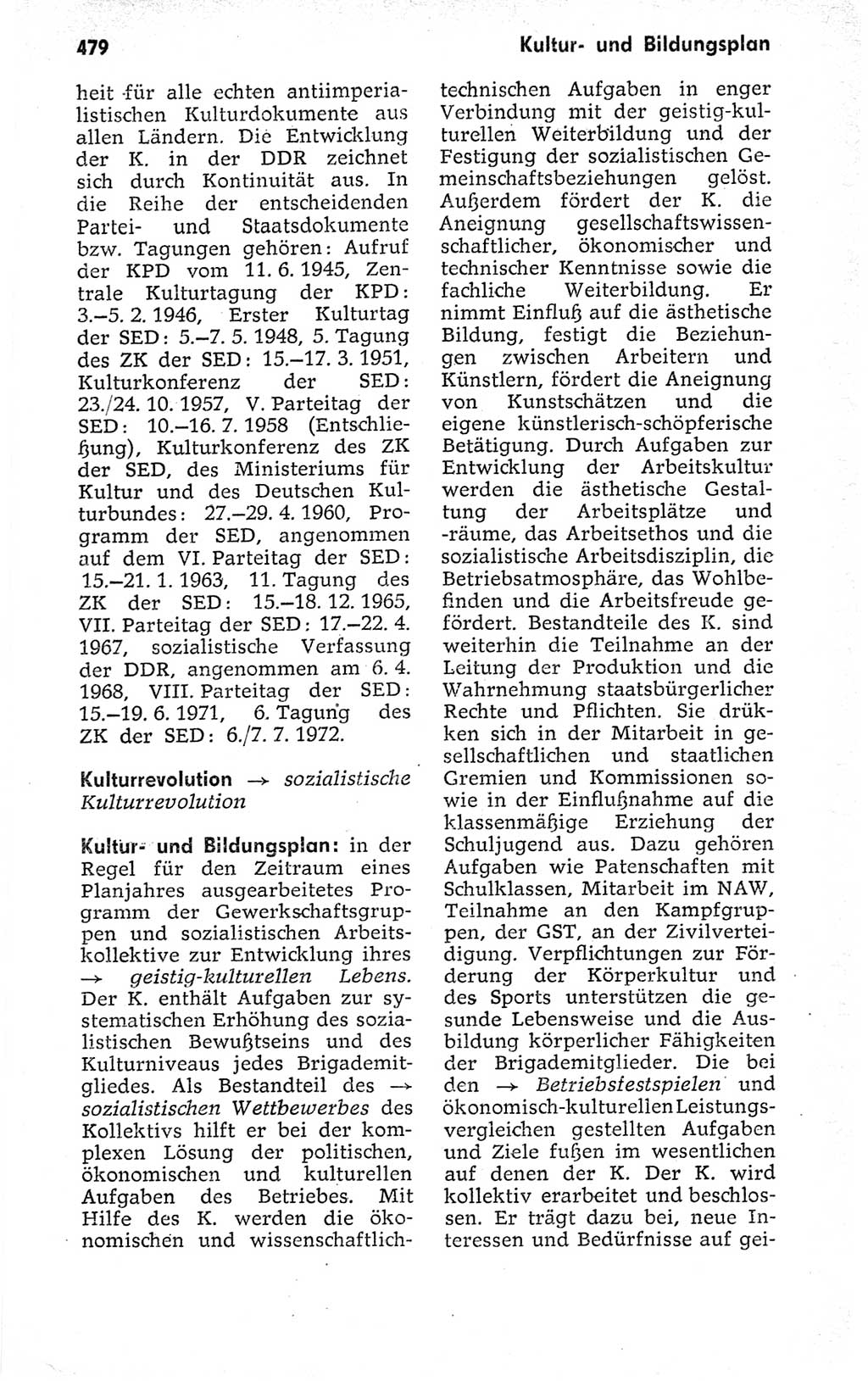Kleines politisches Wörterbuch [Deutsche Demokratische Republik (DDR)] 1973, Seite 479 (Kl. pol. Wb. DDR 1973, S. 479)