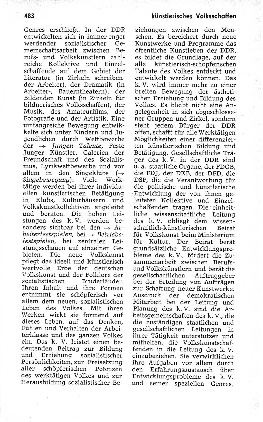 Kleines politisches Wörterbuch [Deutsche Demokratische Republik (DDR)] 1973, Seite 483 (Kl. pol. Wb. DDR 1973, S. 483)