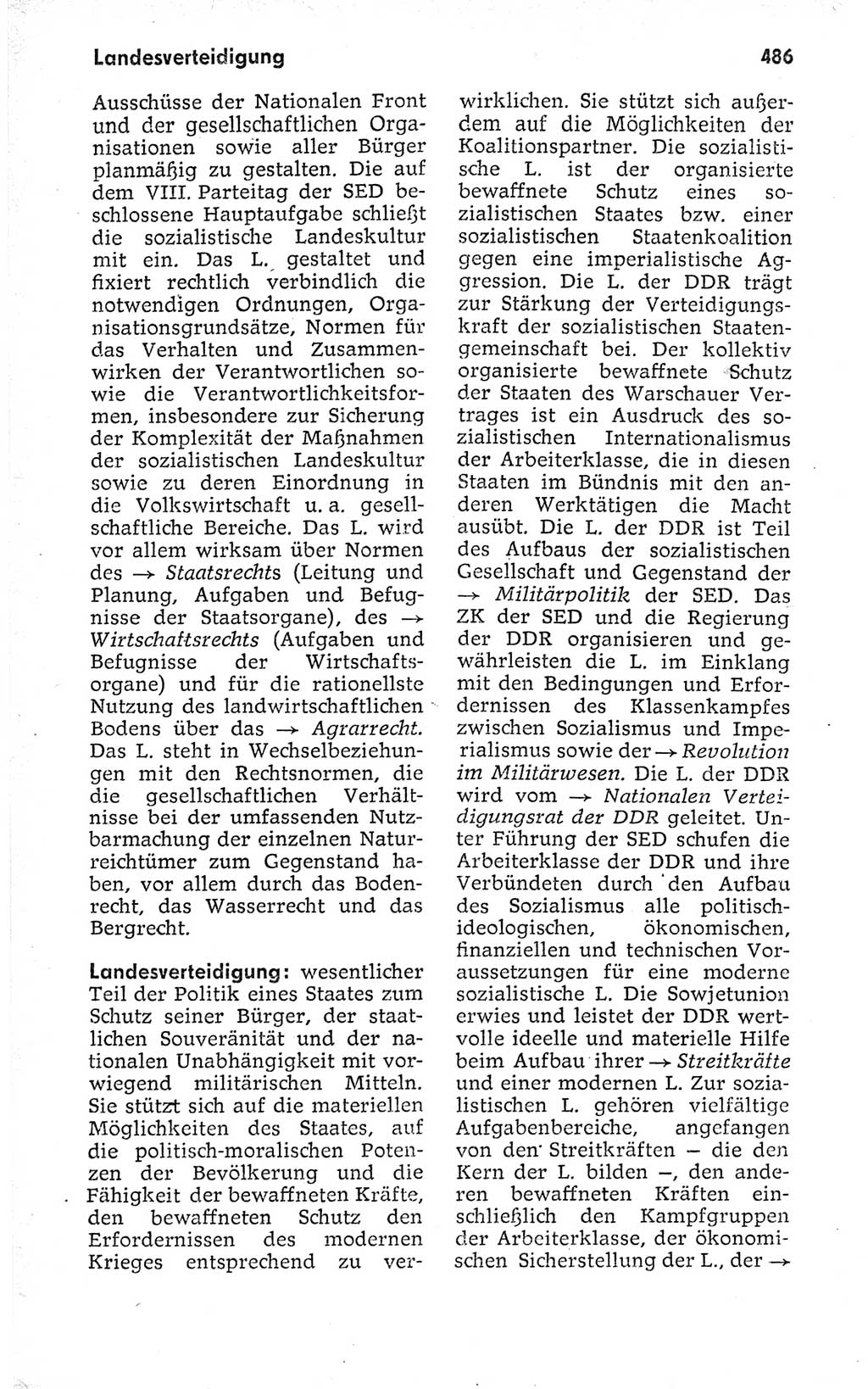 Kleines politisches Wörterbuch [Deutsche Demokratische Republik (DDR)] 1973, Seite 486 (Kl. pol. Wb. DDR 1973, S. 486)