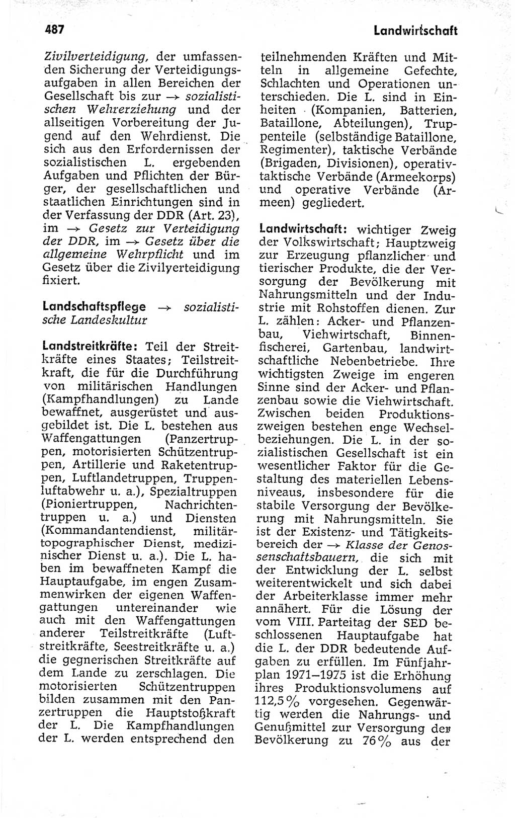 Kleines politisches Wörterbuch [Deutsche Demokratische Republik (DDR)] 1973, Seite 487 (Kl. pol. Wb. DDR 1973, S. 487)