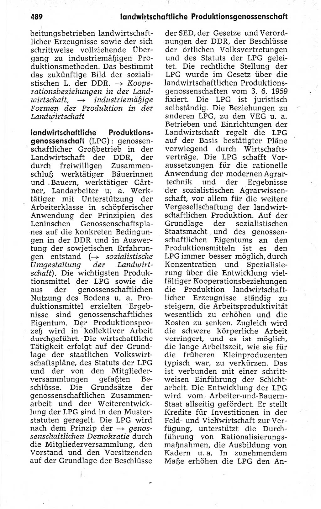 Kleines politisches Wörterbuch [Deutsche Demokratische Republik (DDR)] 1973, Seite 489 (Kl. pol. Wb. DDR 1973, S. 489)