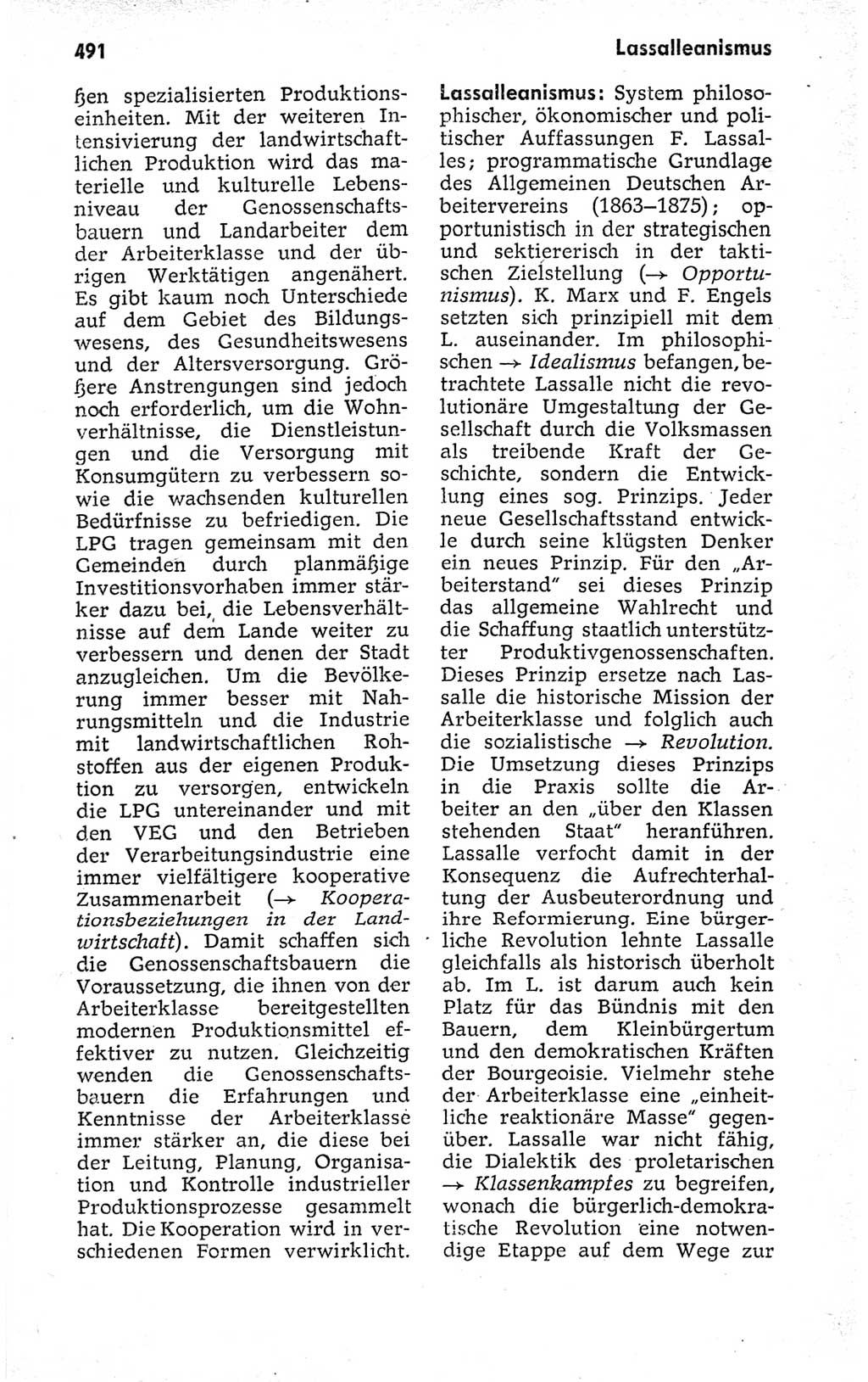 Kleines politisches Wörterbuch [Deutsche Demokratische Republik (DDR)] 1973, Seite 491 (Kl. pol. Wb. DDR 1973, S. 491)