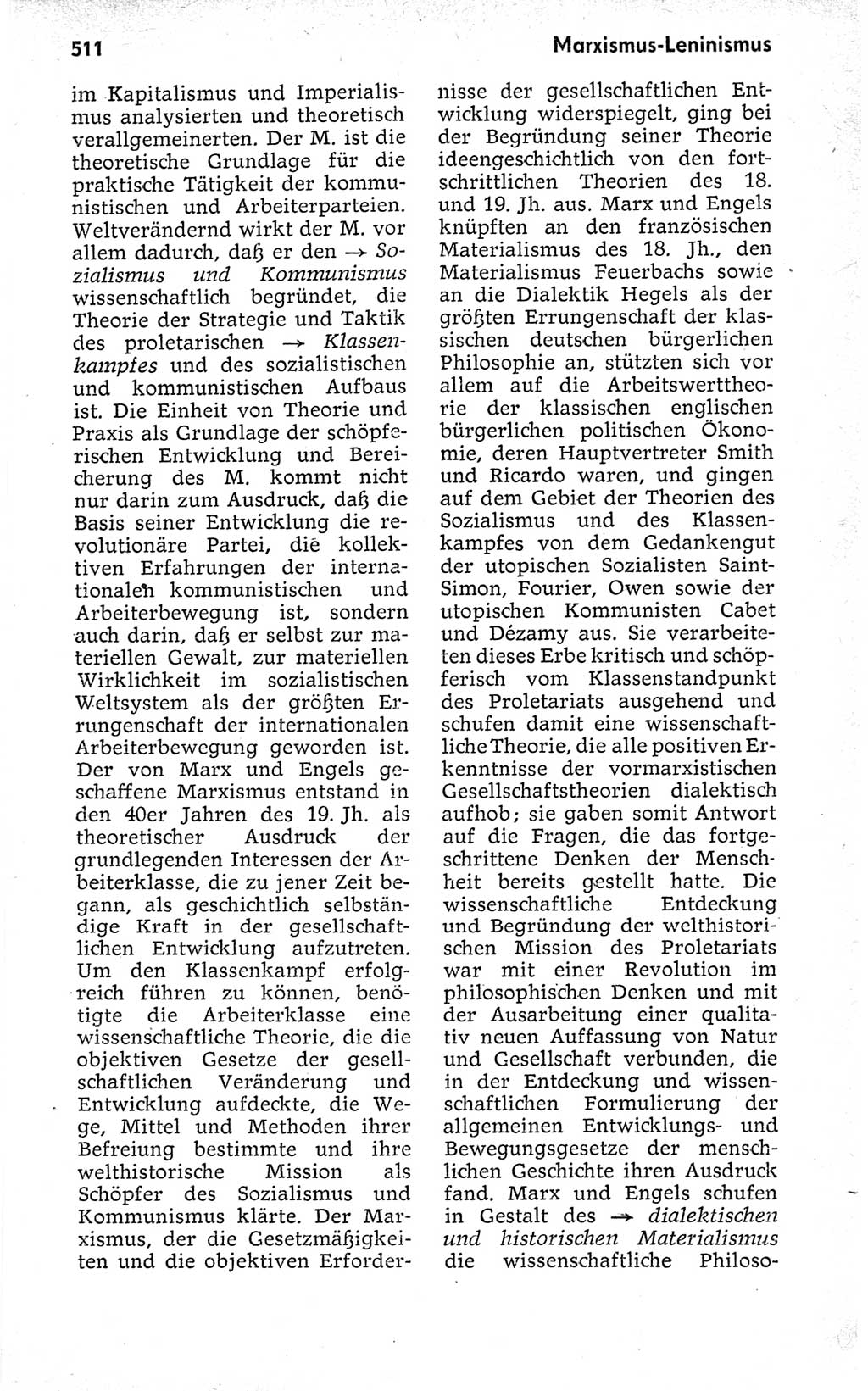 Kleines politisches Wörterbuch [Deutsche Demokratische Republik (DDR)] 1973, Seite 511 (Kl. pol. Wb. DDR 1973, S. 511)