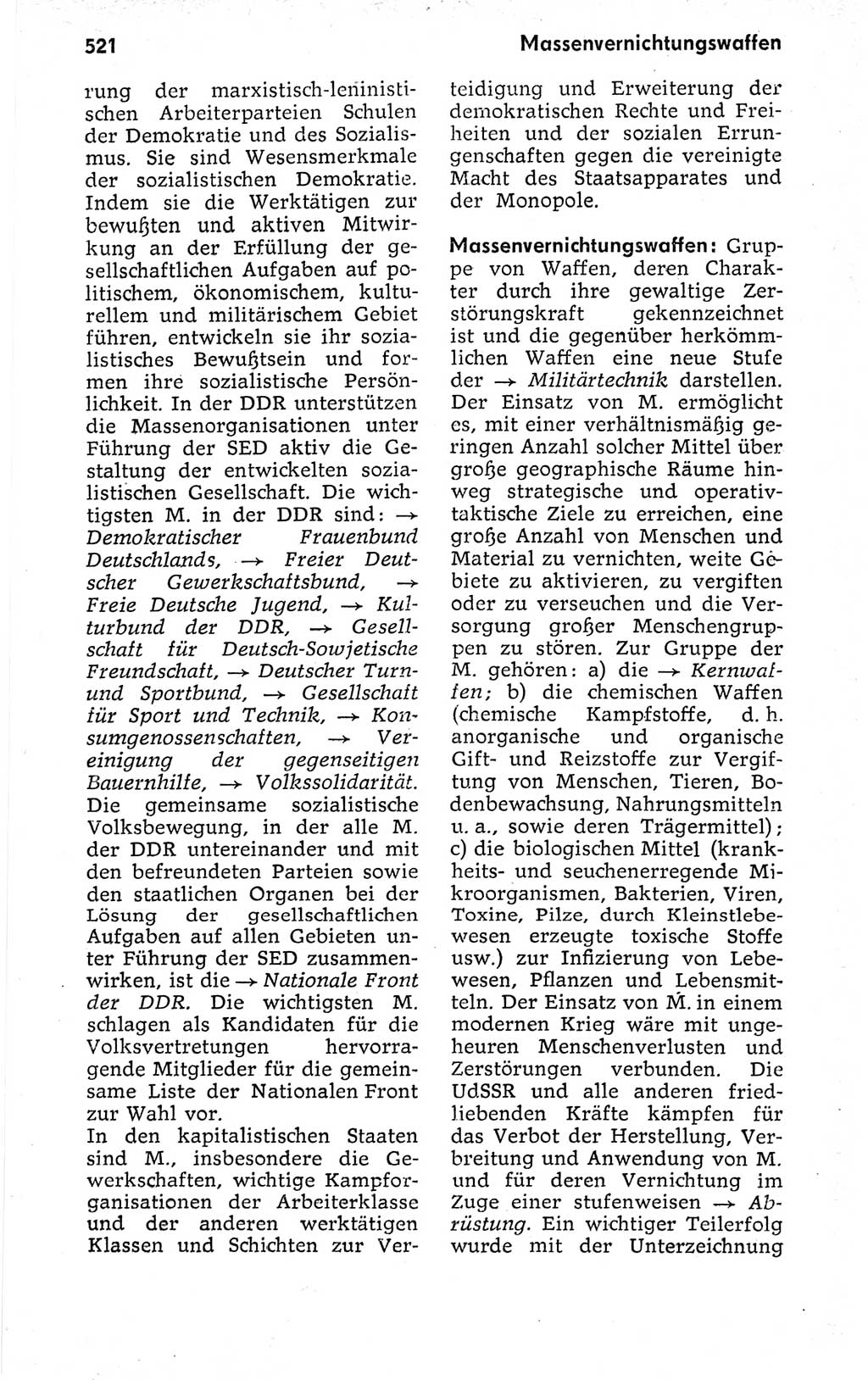 Kleines politisches Wörterbuch [Deutsche Demokratische Republik (DDR)] 1973, Seite 521 (Kl. pol. Wb. DDR 1973, S. 521)