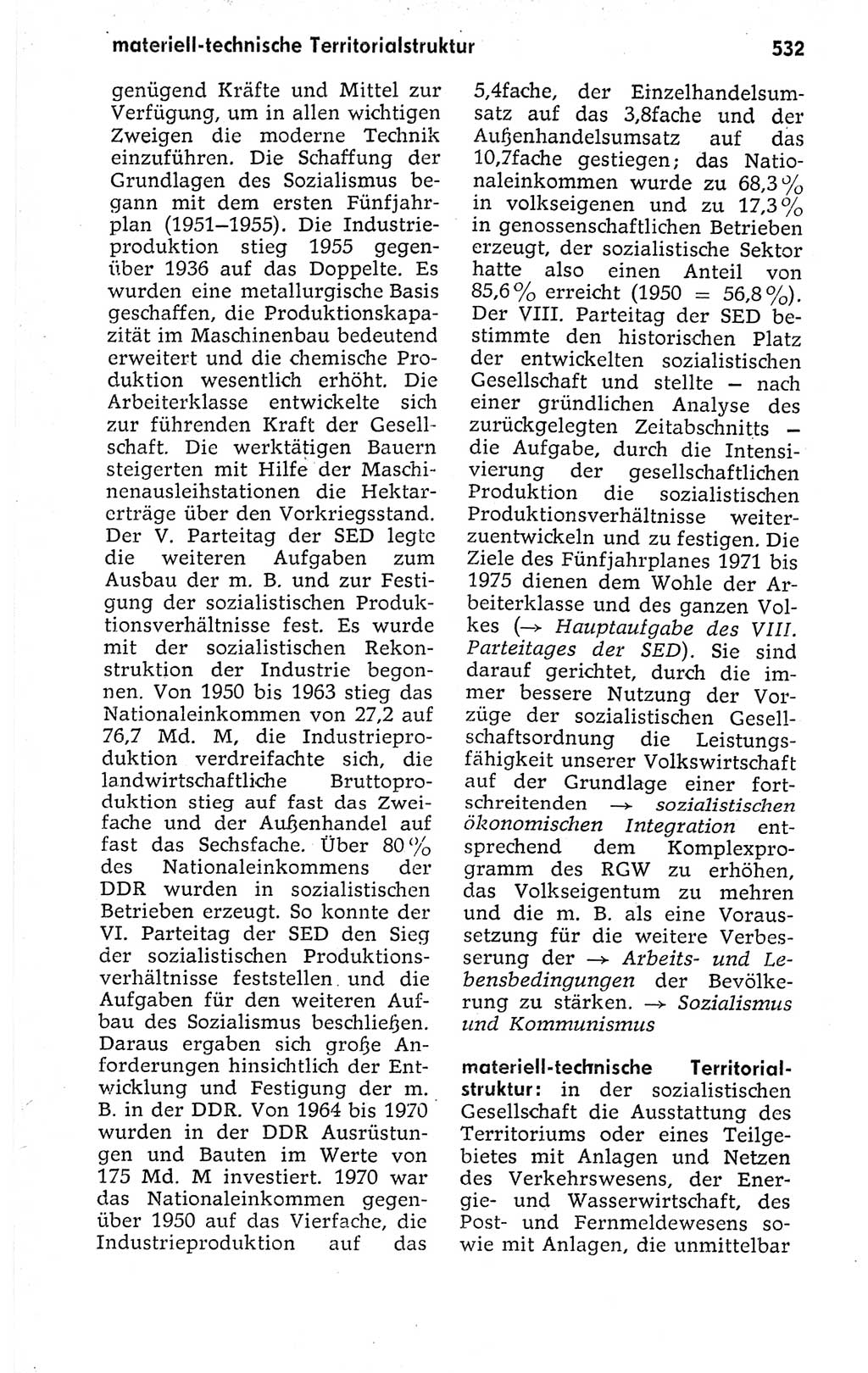 Kleines politisches Wörterbuch [Deutsche Demokratische Republik (DDR)] 1973, Seite 532 (Kl. pol. Wb. DDR 1973, S. 532)