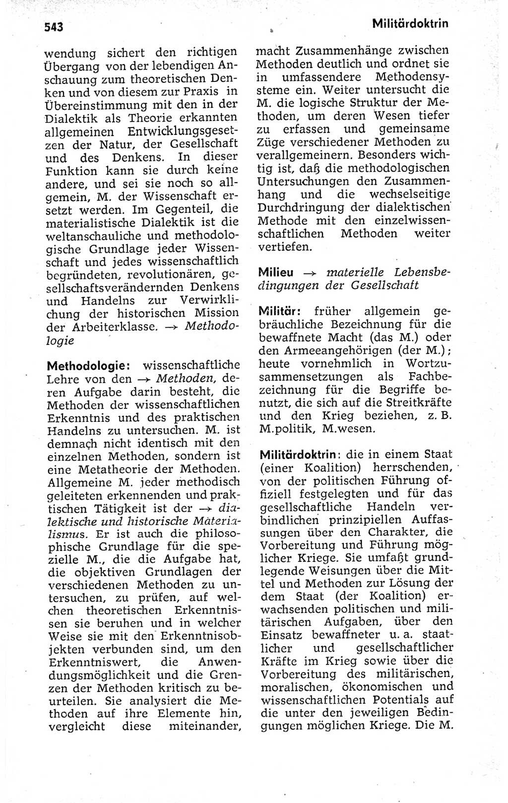 Kleines politisches Wörterbuch [Deutsche Demokratische Republik (DDR)] 1973, Seite 543 (Kl. pol. Wb. DDR 1973, S. 543)