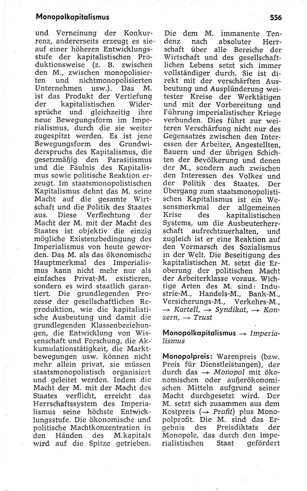 Kleines politisches Wörterbuch [Deutsche Demokratische Republik (DDR)] 1973, Seite 556 (Kl. pol. Wb. DDR 1973, S. 556)