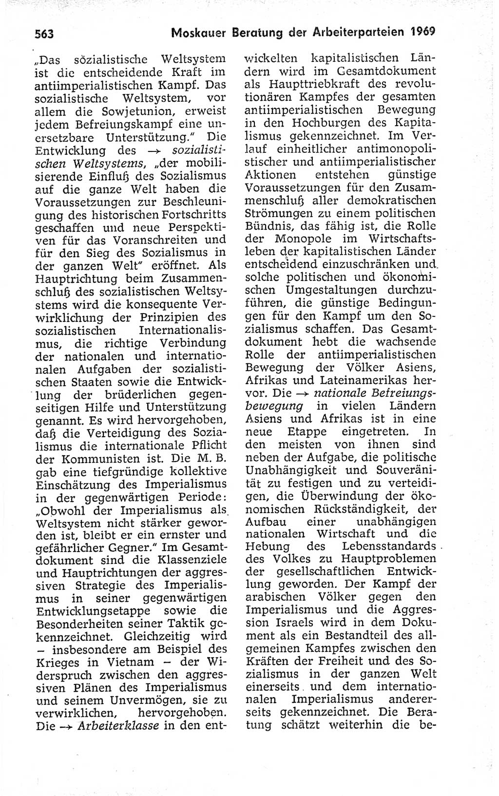 Kleines politisches Wörterbuch [Deutsche Demokratische Republik (DDR)] 1973, Seite 563 (Kl. pol. Wb. DDR 1973, S. 563)