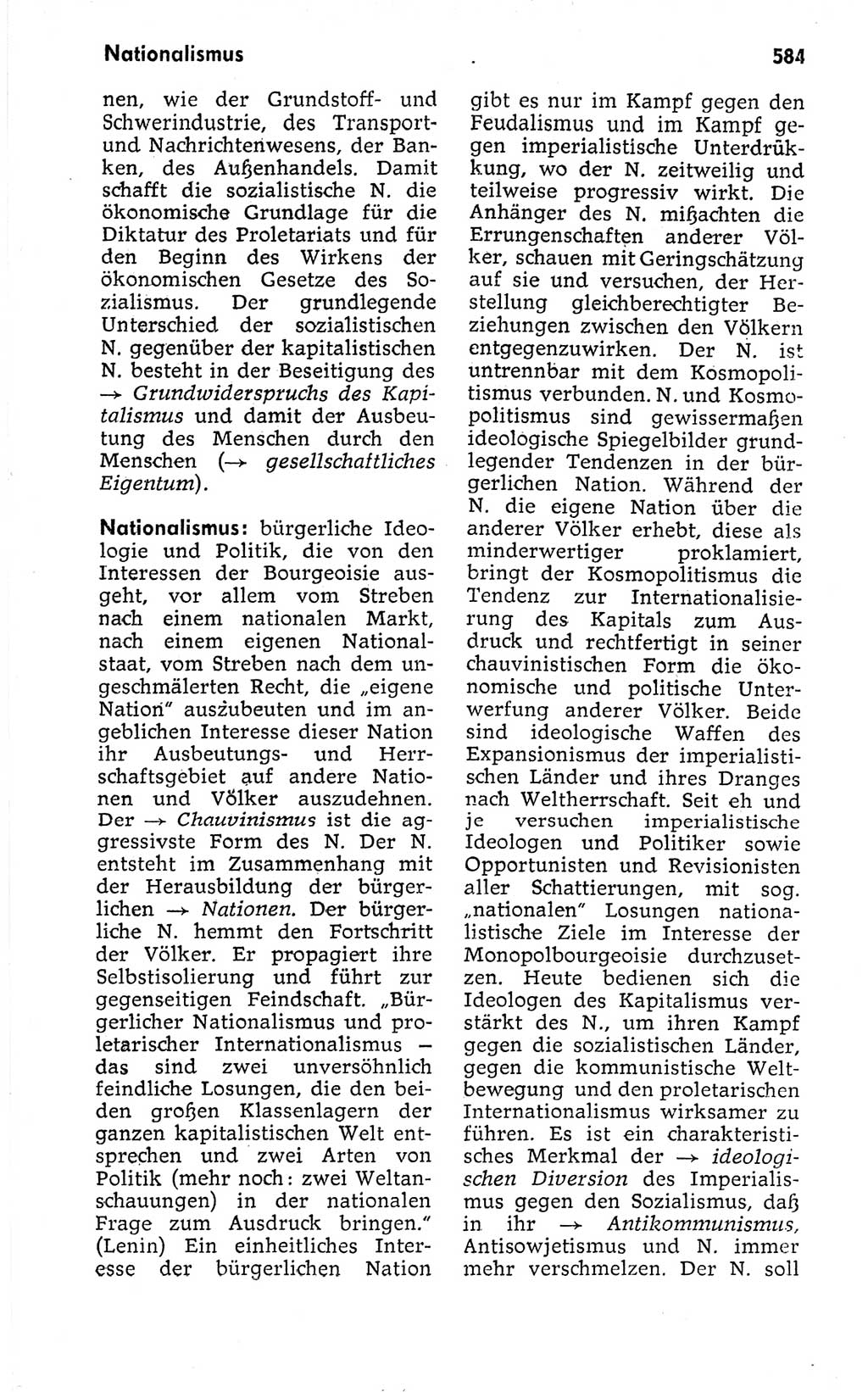 Kleines politisches Wörterbuch [Deutsche Demokratische Republik (DDR)] 1973, Seite 584 (Kl. pol. Wb. DDR 1973, S. 584)