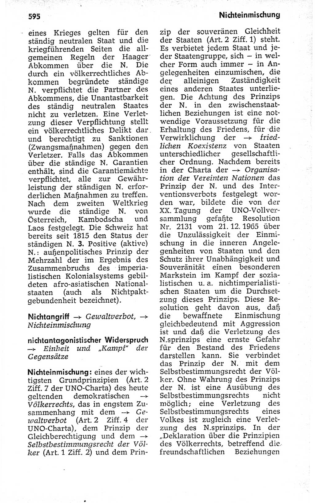 Kleines politisches Wörterbuch [Deutsche Demokratische Republik (DDR)] 1973, Seite 595 (Kl. pol. Wb. DDR 1973, S. 595)
