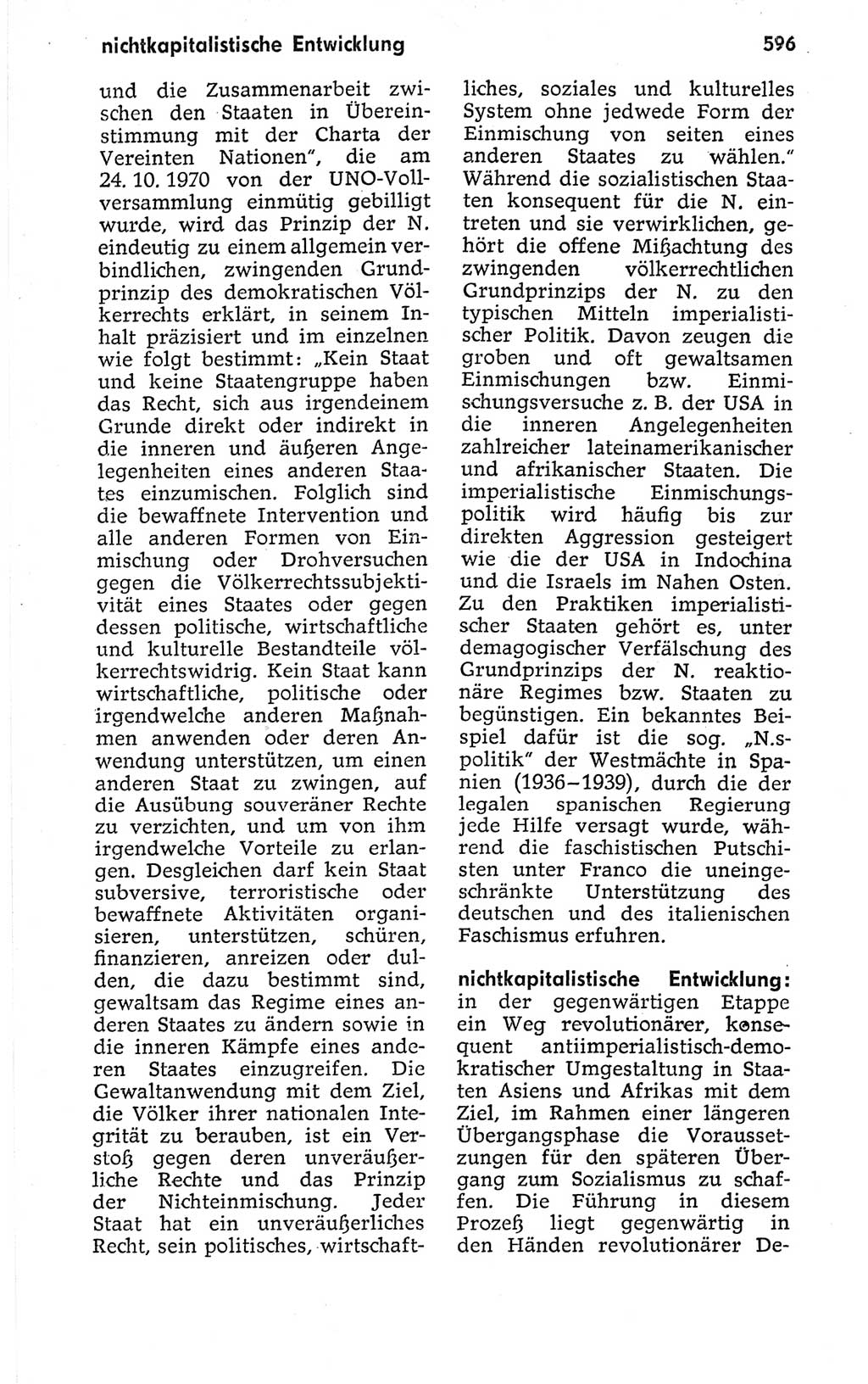 Kleines politisches Wörterbuch [Deutsche Demokratische Republik (DDR)] 1973, Seite 596 (Kl. pol. Wb. DDR 1973, S. 596)