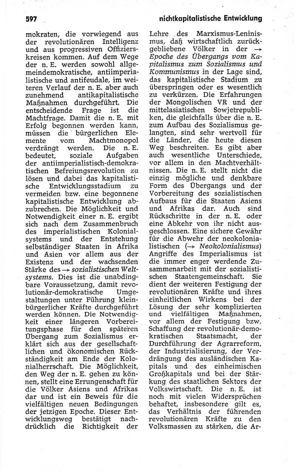 Kleines politisches Wörterbuch [Deutsche Demokratische Republik (DDR)] 1973, Seite 597 (Kl. pol. Wb. DDR 1973, S. 597)