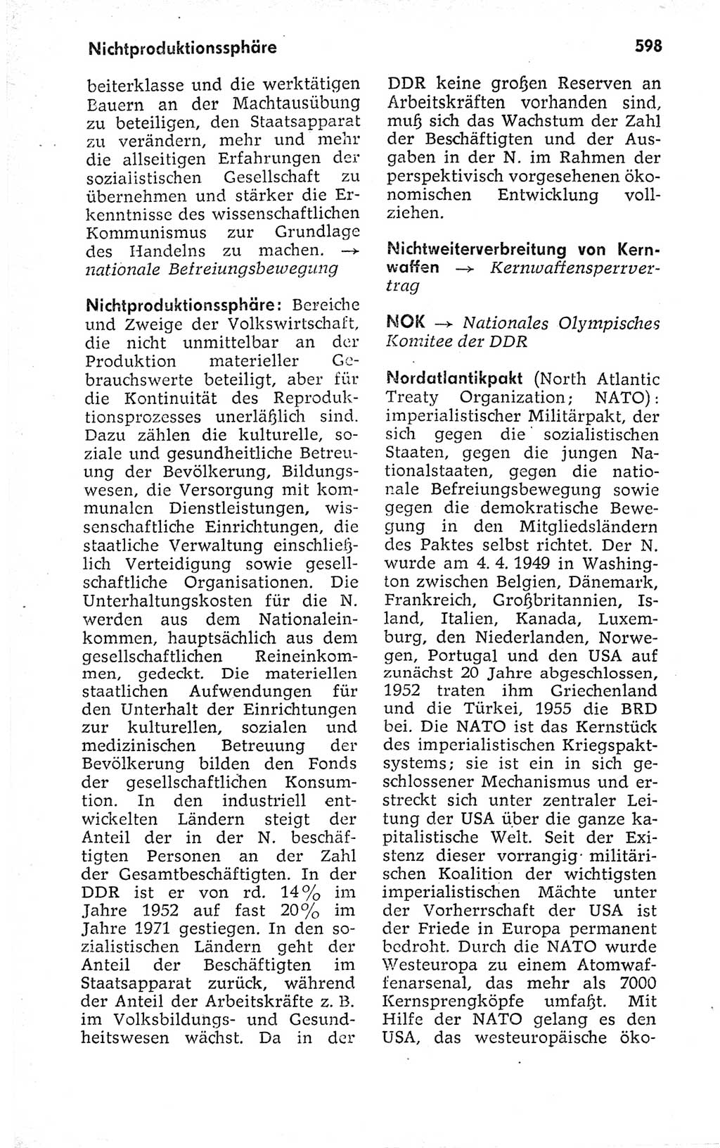 Kleines politisches Wörterbuch [Deutsche Demokratische Republik (DDR)] 1973, Seite 598 (Kl. pol. Wb. DDR 1973, S. 598)