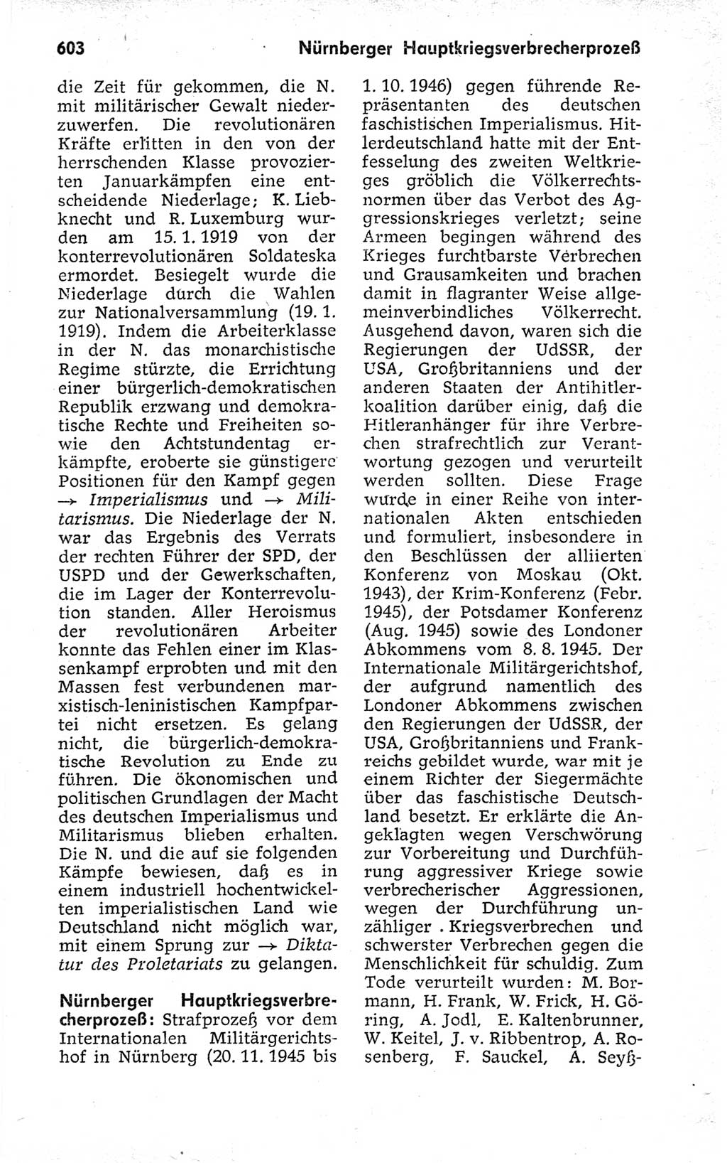 Kleines politisches Wörterbuch [Deutsche Demokratische Republik (DDR)] 1973, Seite 603 (Kl. pol. Wb. DDR 1973, S. 603)