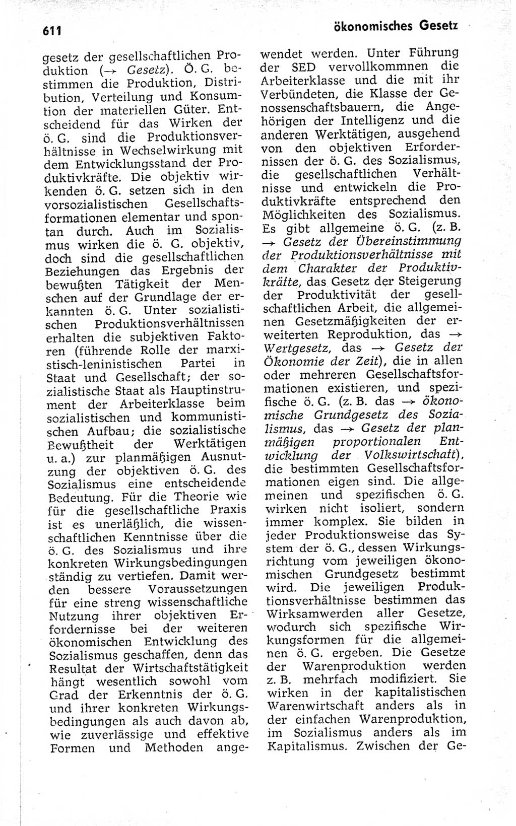 Kleines politisches Wörterbuch [Deutsche Demokratische Republik (DDR)] 1973, Seite 611 (Kl. pol. Wb. DDR 1973, S. 611)