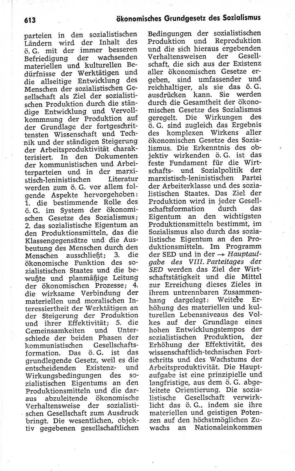 Kleines politisches Wörterbuch [Deutsche Demokratische Republik (DDR)] 1973, Seite 613 (Kl. pol. Wb. DDR 1973, S. 613)