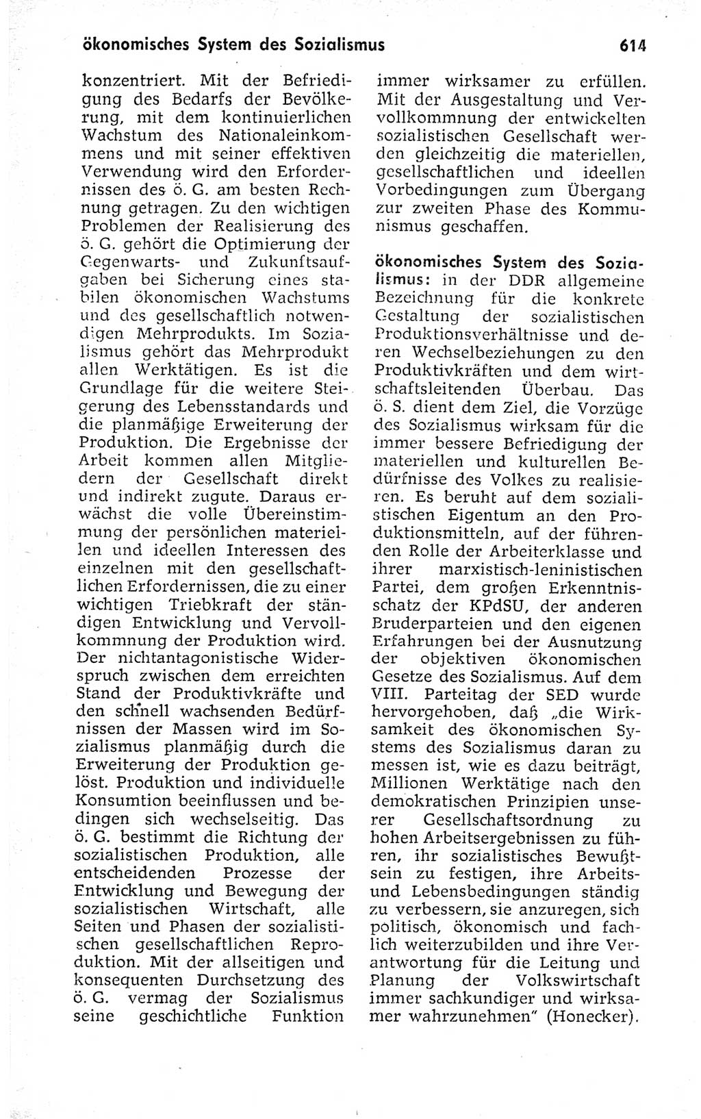 Kleines politisches Wörterbuch [Deutsche Demokratische Republik (DDR)] 1973, Seite 614 (Kl. pol. Wb. DDR 1973, S. 614)