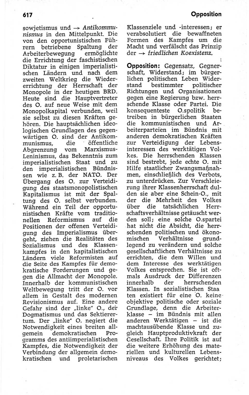 Kleines politisches Wörterbuch [Deutsche Demokratische Republik (DDR)] 1973, Seite 617 (Kl. pol. Wb. DDR 1973, S. 617)