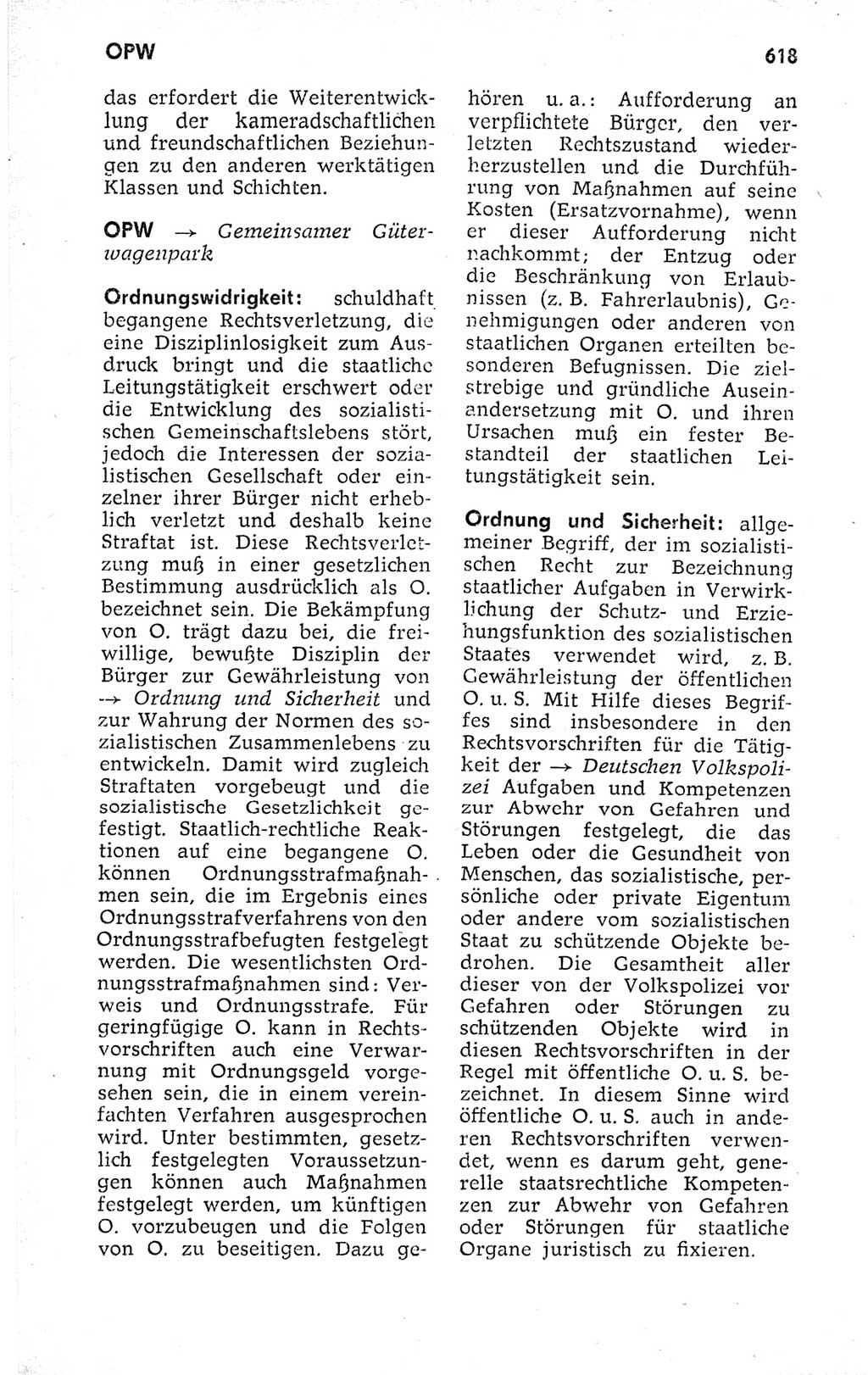 Kleines politisches Wörterbuch [Deutsche Demokratische Republik (DDR)] 1973, Seite 618 (Kl. pol. Wb. DDR 1973, S. 618)
