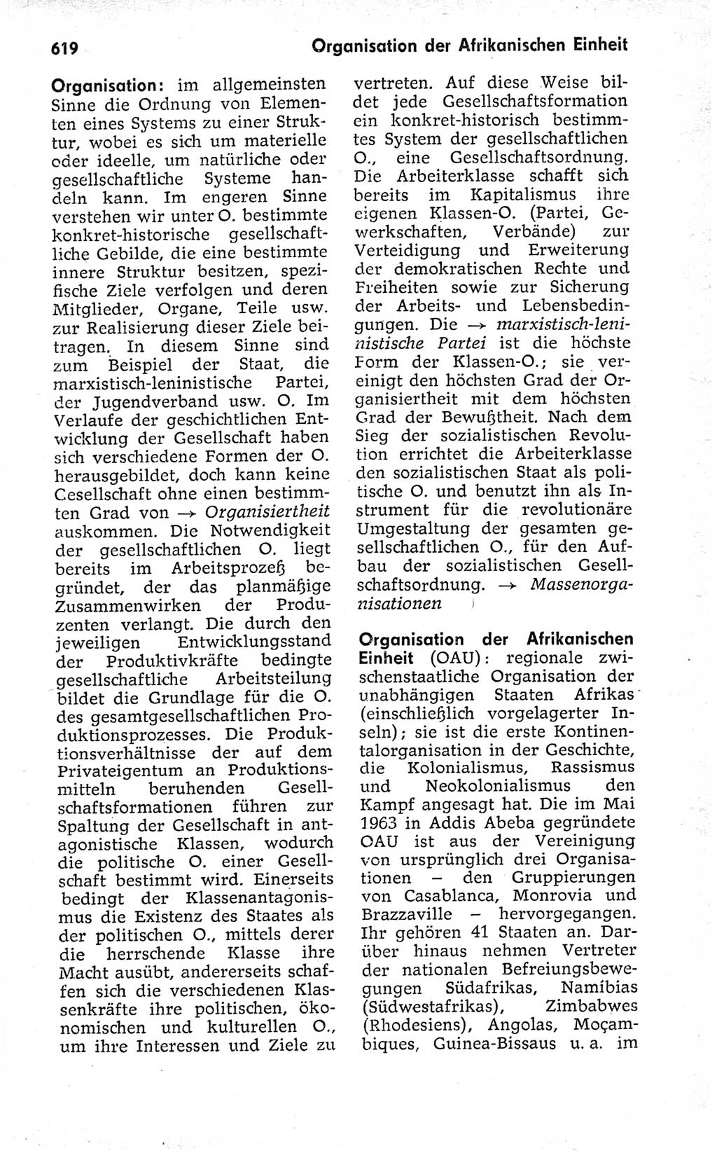 Kleines politisches Wörterbuch [Deutsche Demokratische Republik (DDR)] 1973, Seite 619 (Kl. pol. Wb. DDR 1973, S. 619)