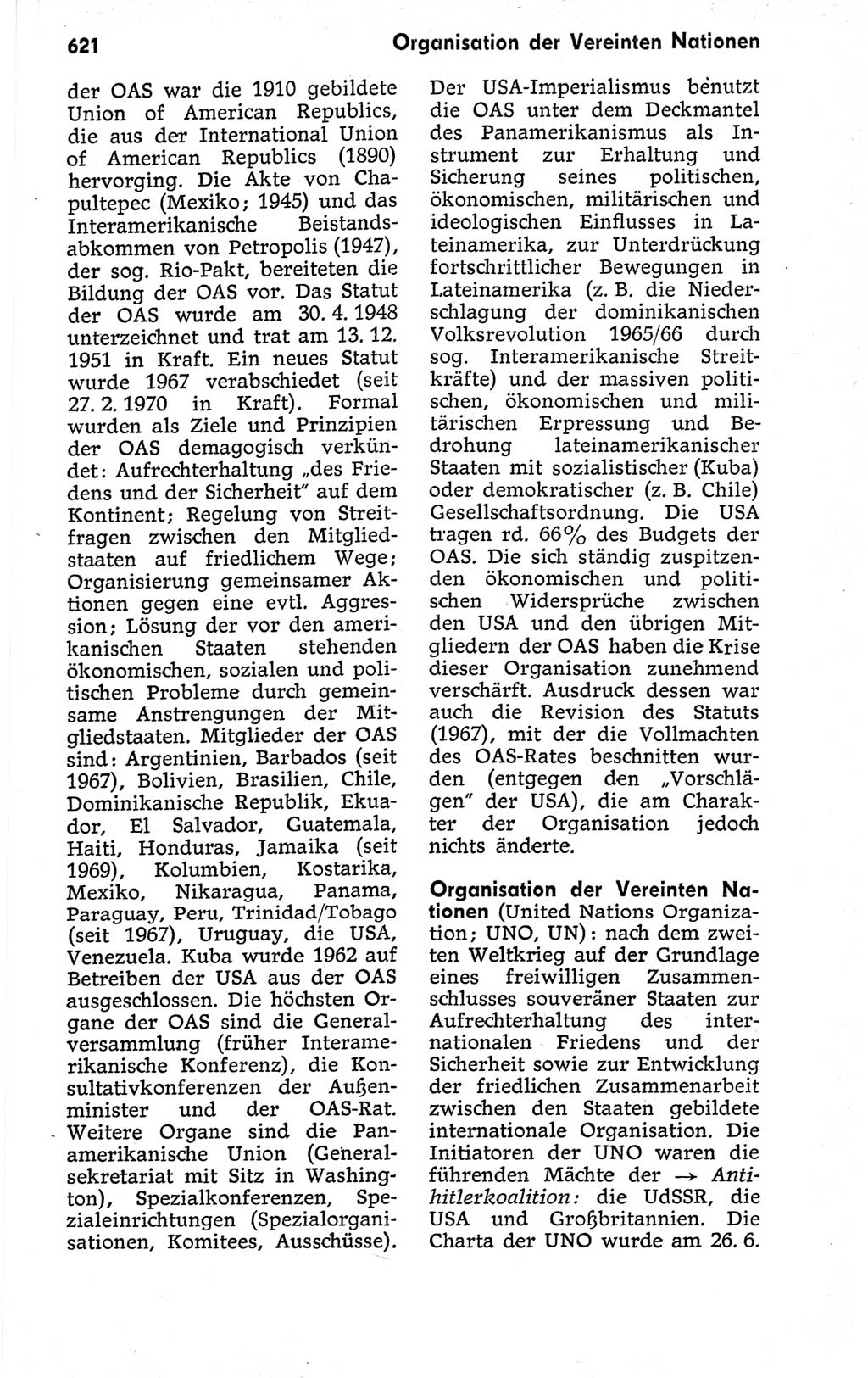 Kleines politisches Wörterbuch [Deutsche Demokratische Republik (DDR)] 1973, Seite 621 (Kl. pol. Wb. DDR 1973, S. 621)