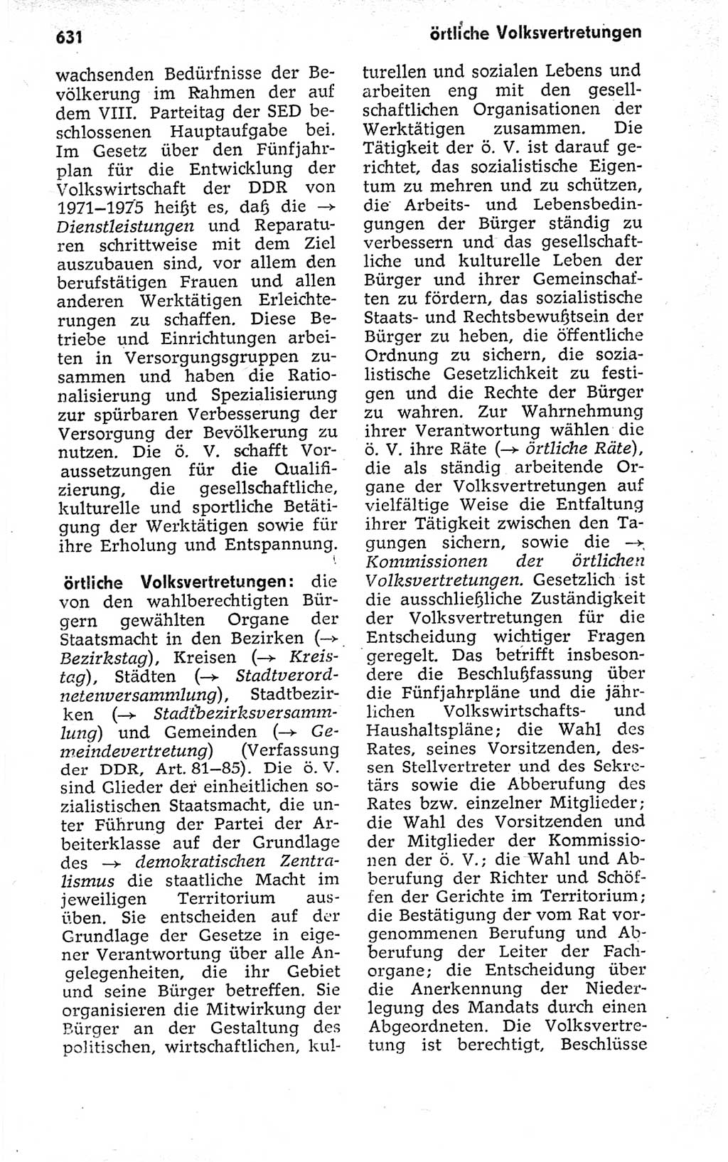 Kleines politisches Wörterbuch [Deutsche Demokratische Republik (DDR)] 1973, Seite 631 (Kl. pol. Wb. DDR 1973, S. 631)