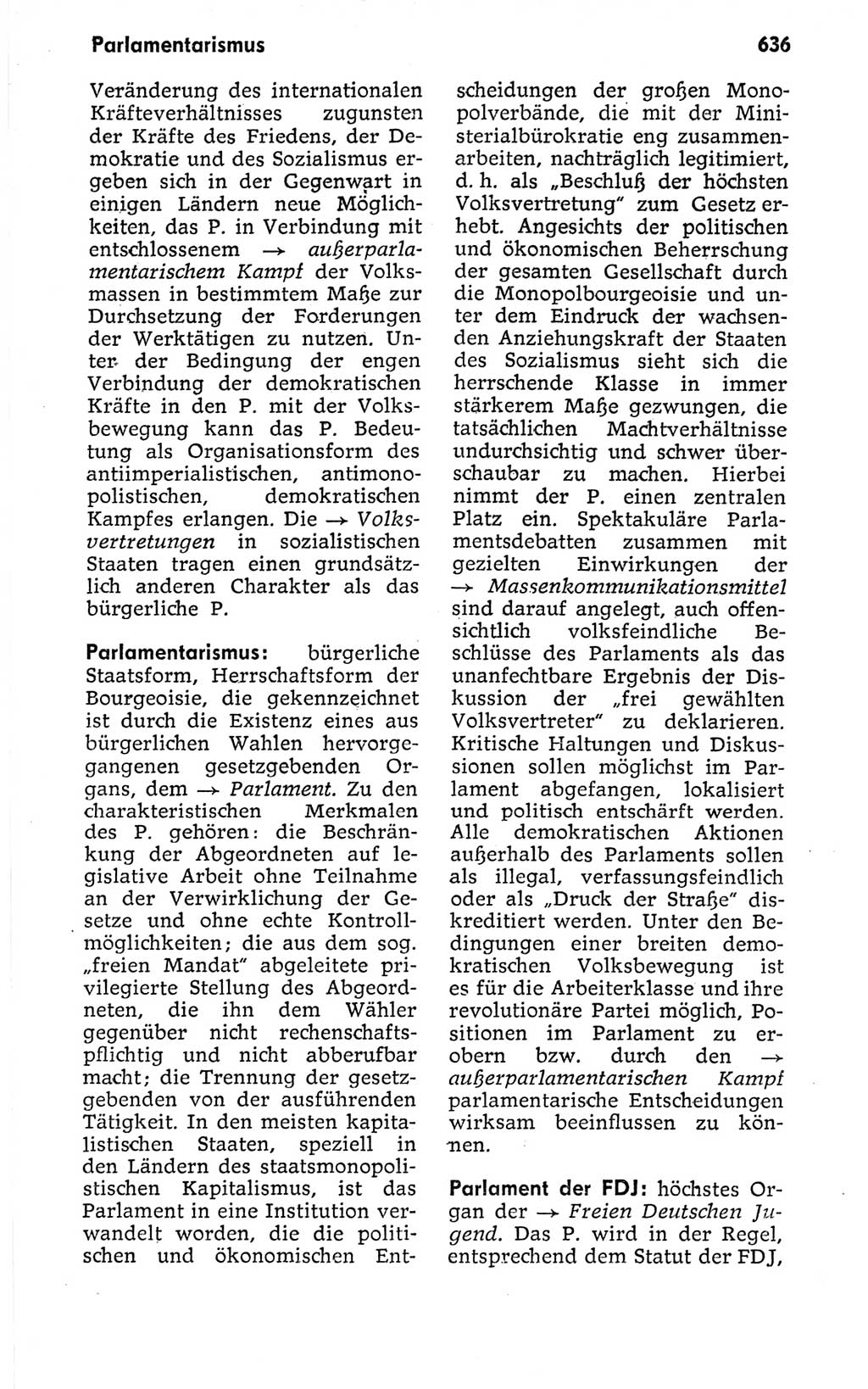 Kleines politisches Wörterbuch [Deutsche Demokratische Republik (DDR)] 1973, Seite 636 (Kl. pol. Wb. DDR 1973, S. 636)