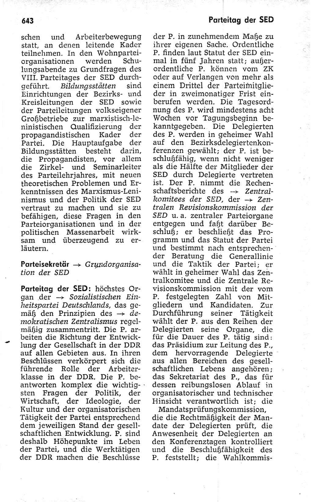 Kleines politisches Wörterbuch [Deutsche Demokratische Republik (DDR)] 1973, Seite 643 (Kl. pol. Wb. DDR 1973, S. 643)