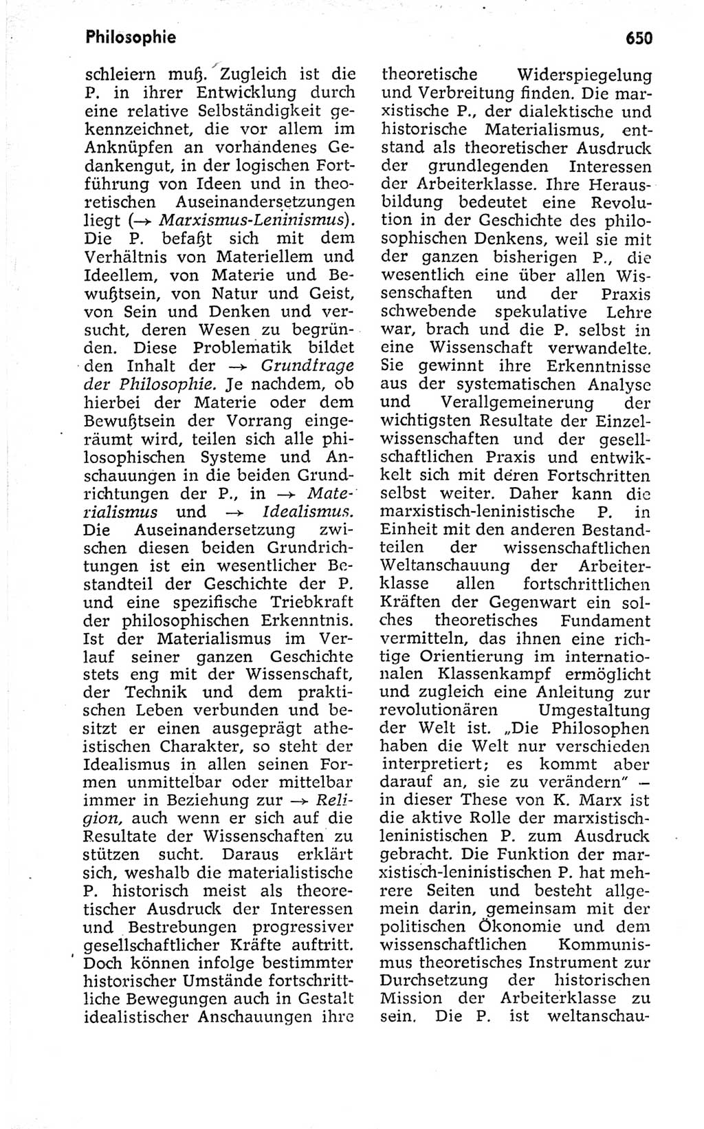 Kleines politisches Wörterbuch [Deutsche Demokratische Republik (DDR)] 1973, Seite 650 (Kl. pol. Wb. DDR 1973, S. 650)