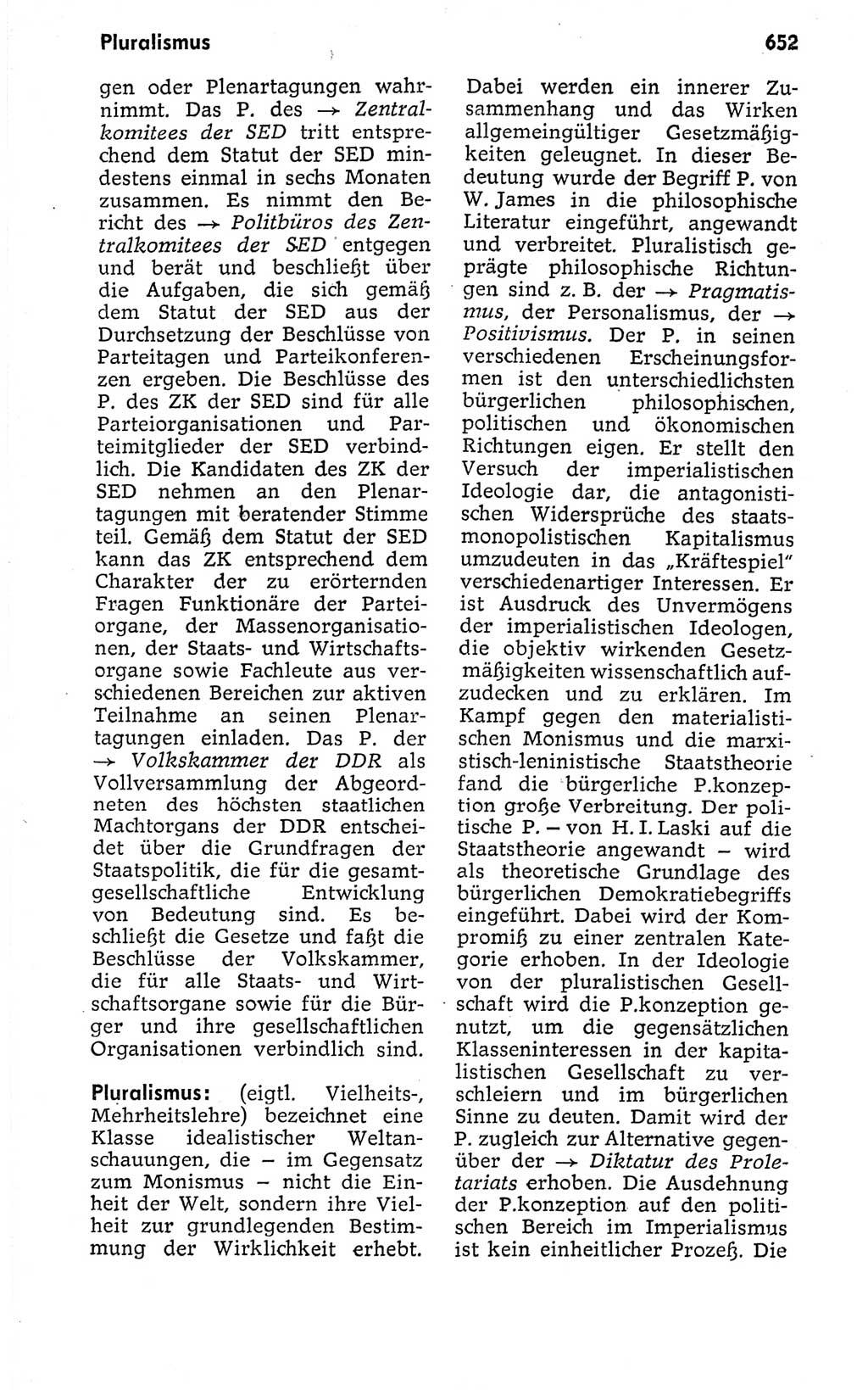 Kleines politisches Wörterbuch [Deutsche Demokratische Republik (DDR)] 1973, Seite 652 (Kl. pol. Wb. DDR 1973, S. 652)