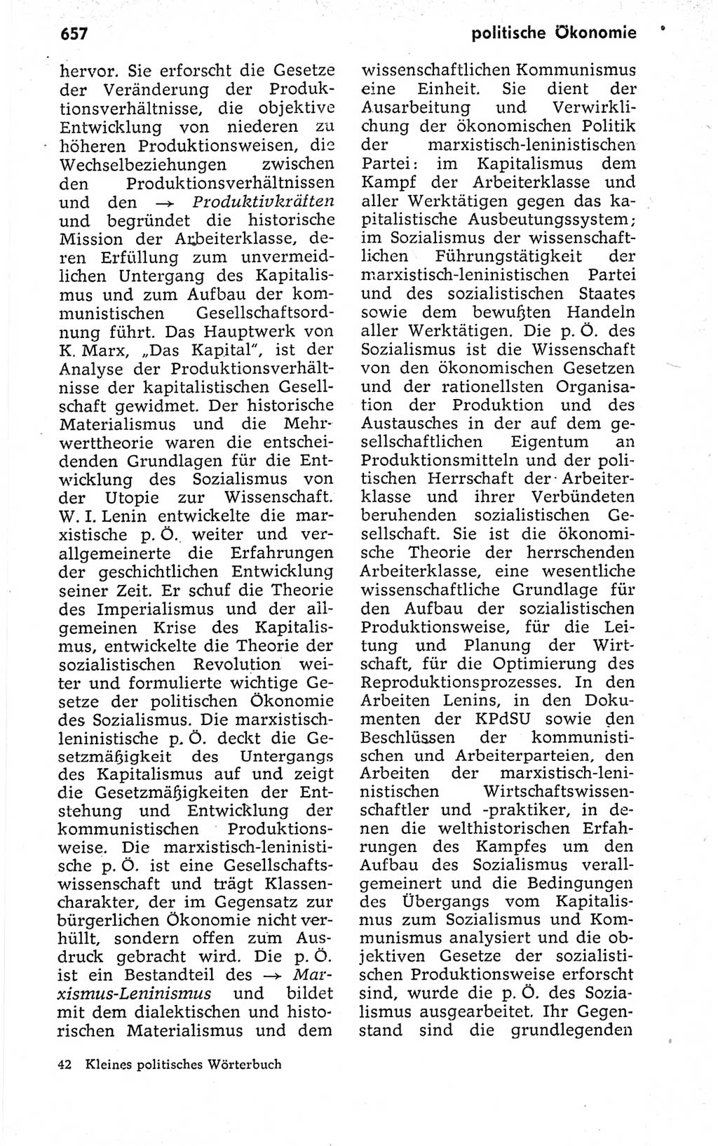 Kleines politisches Wörterbuch [Deutsche Demokratische Republik (DDR)] 1973, Seite 657 (Kl. pol. Wb. DDR 1973, S. 657)